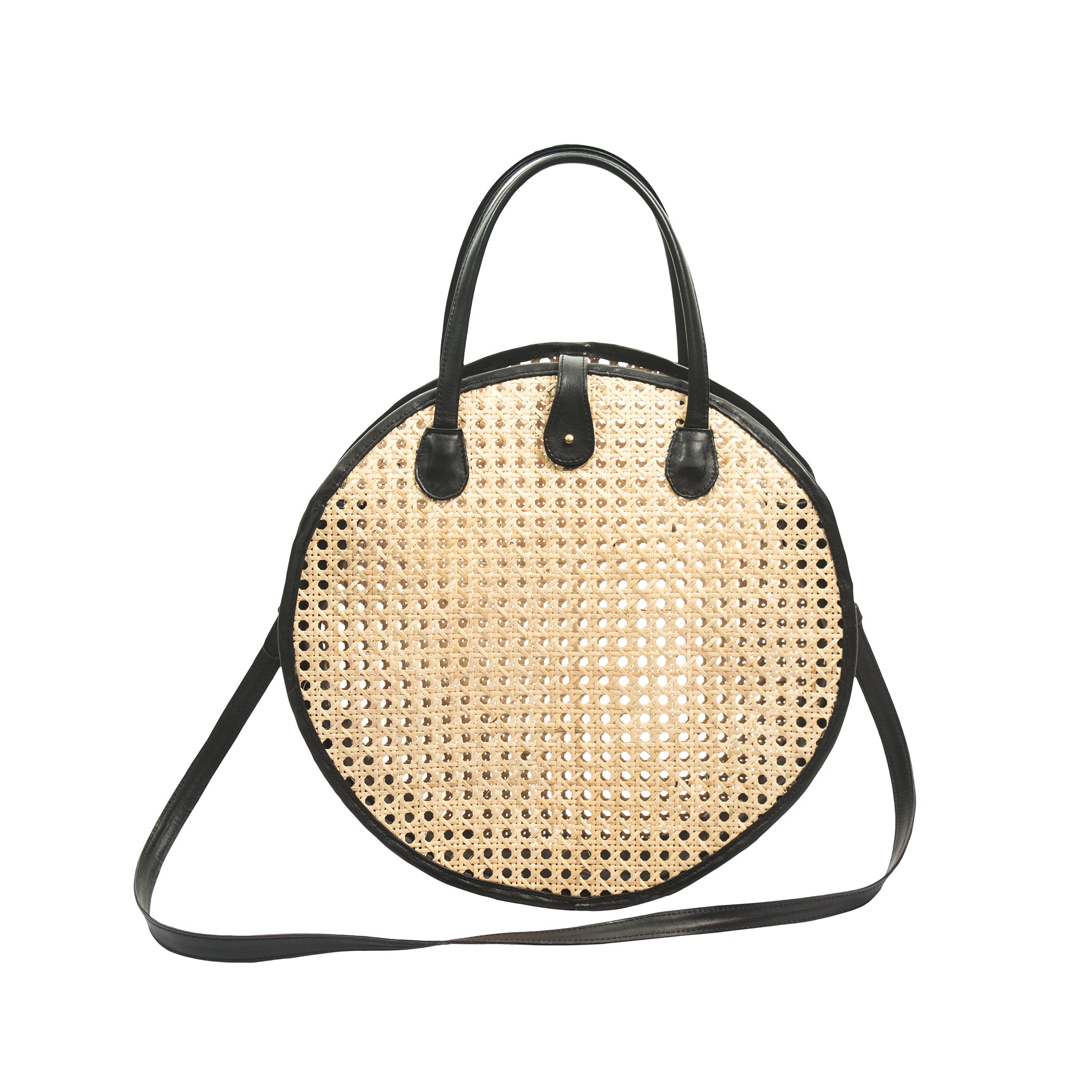 NEW outlet Crossbody Rattan Round Bag, Made in the Philippines