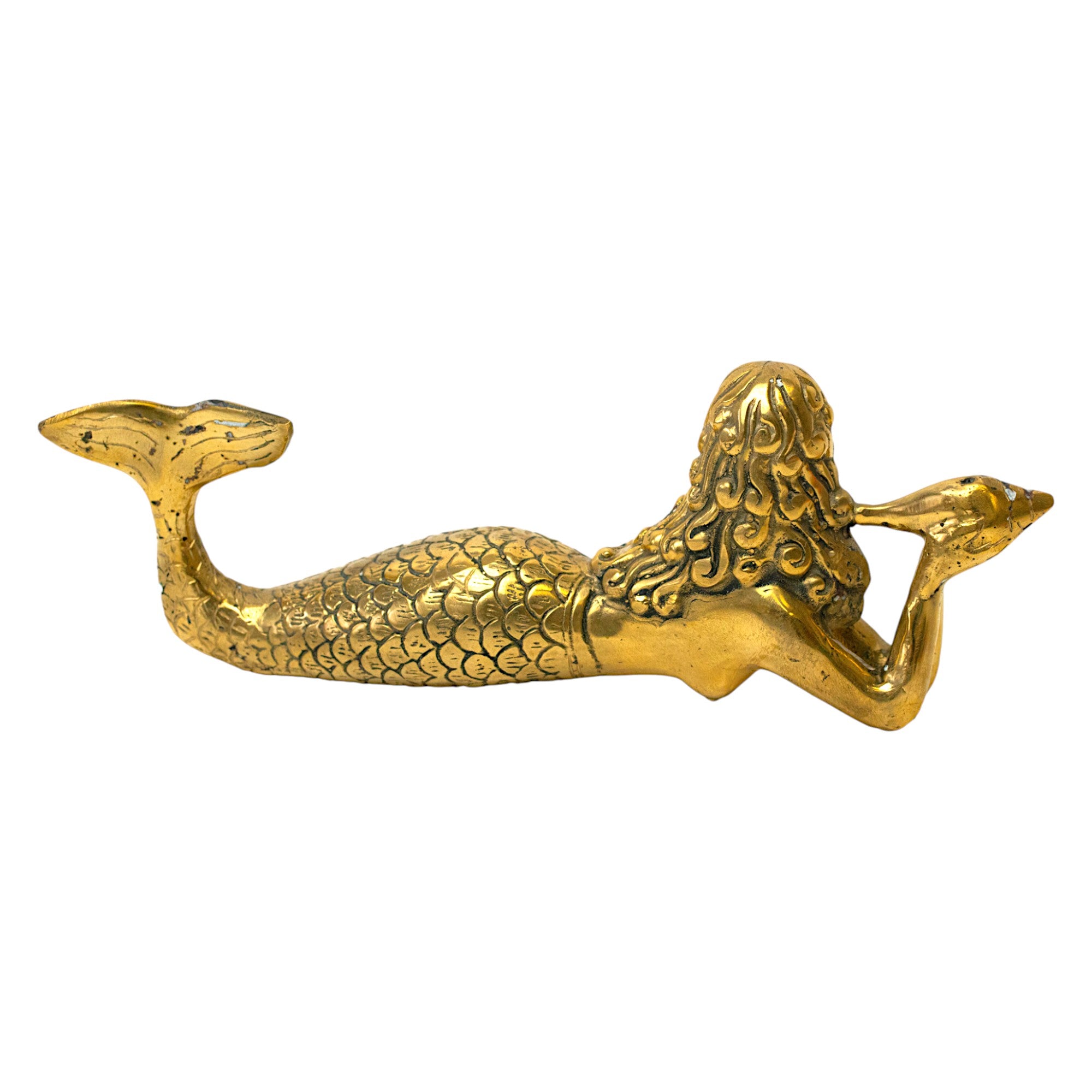 Brass Mermaid Statue