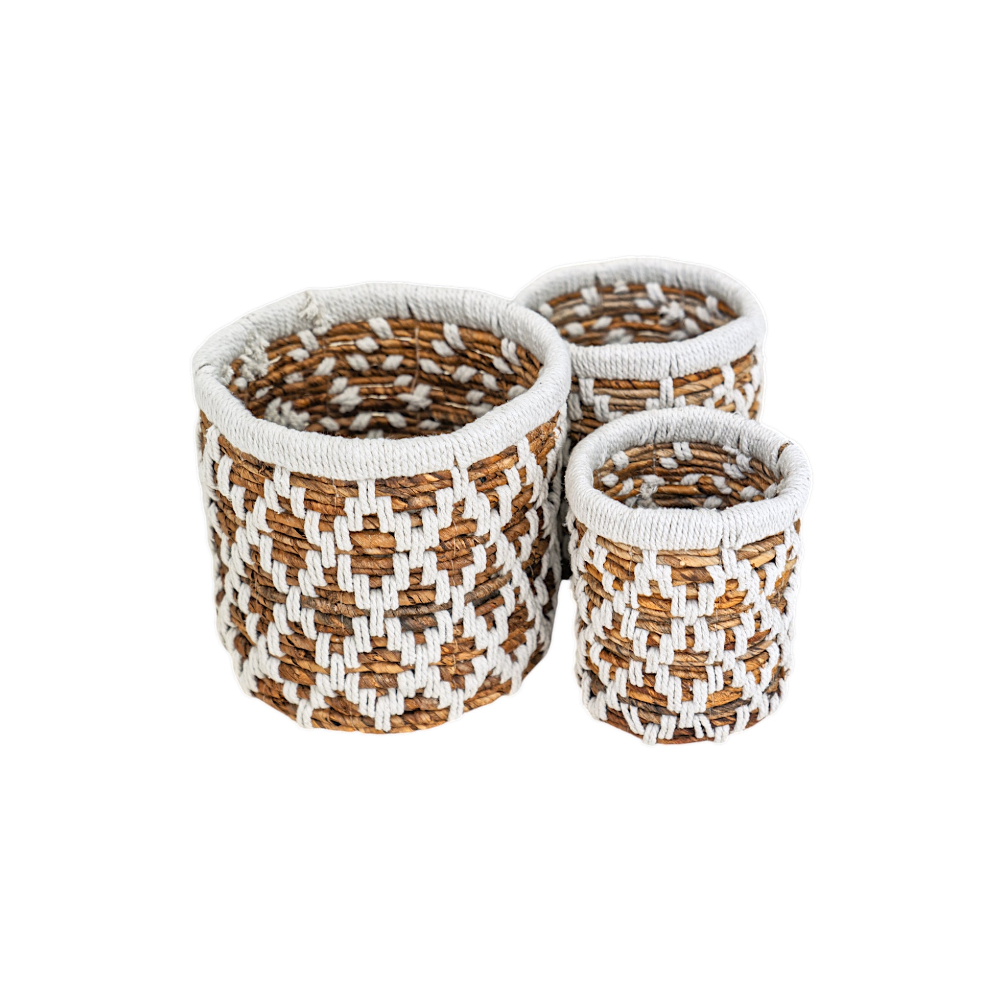 Banana Leaf Planter Storage Basket Set of 3