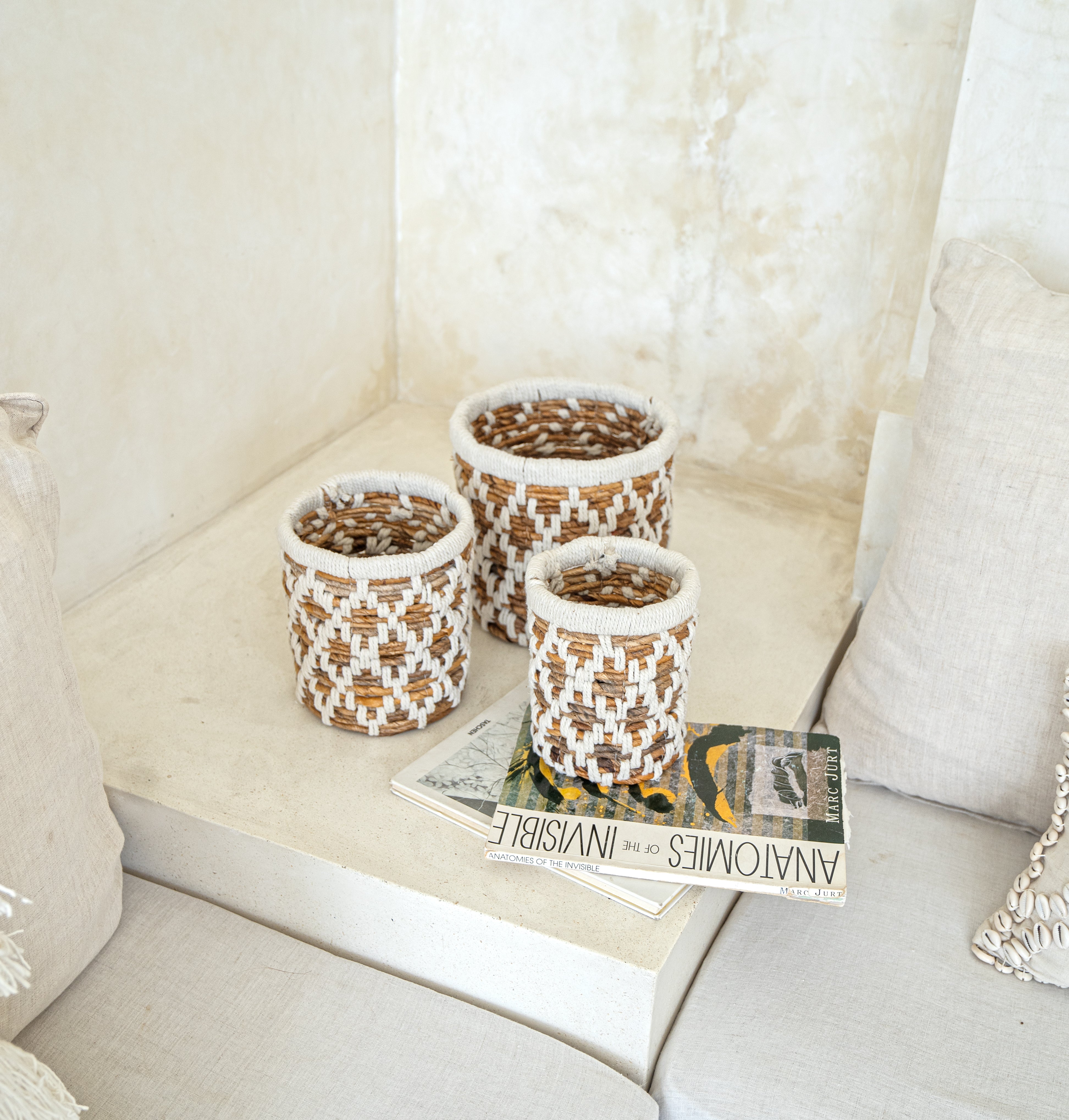 Banana Leaf Planter Storage Basket Set of 3