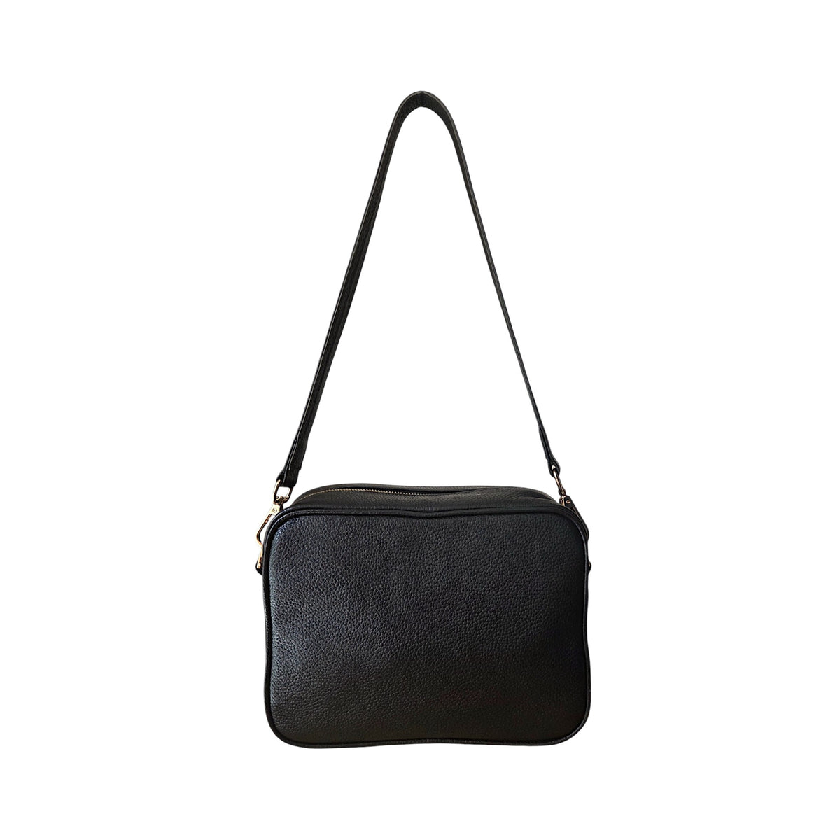 Soho Black Pebbled Leather Camera Bag