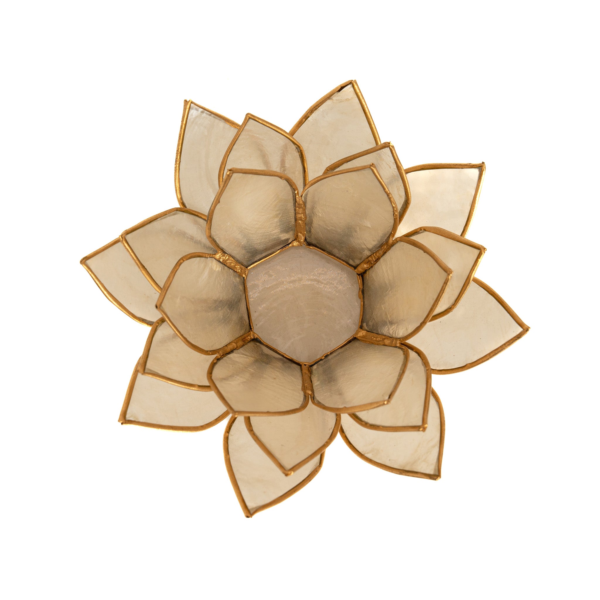 White Capiz Shell Tealight Candle Holder