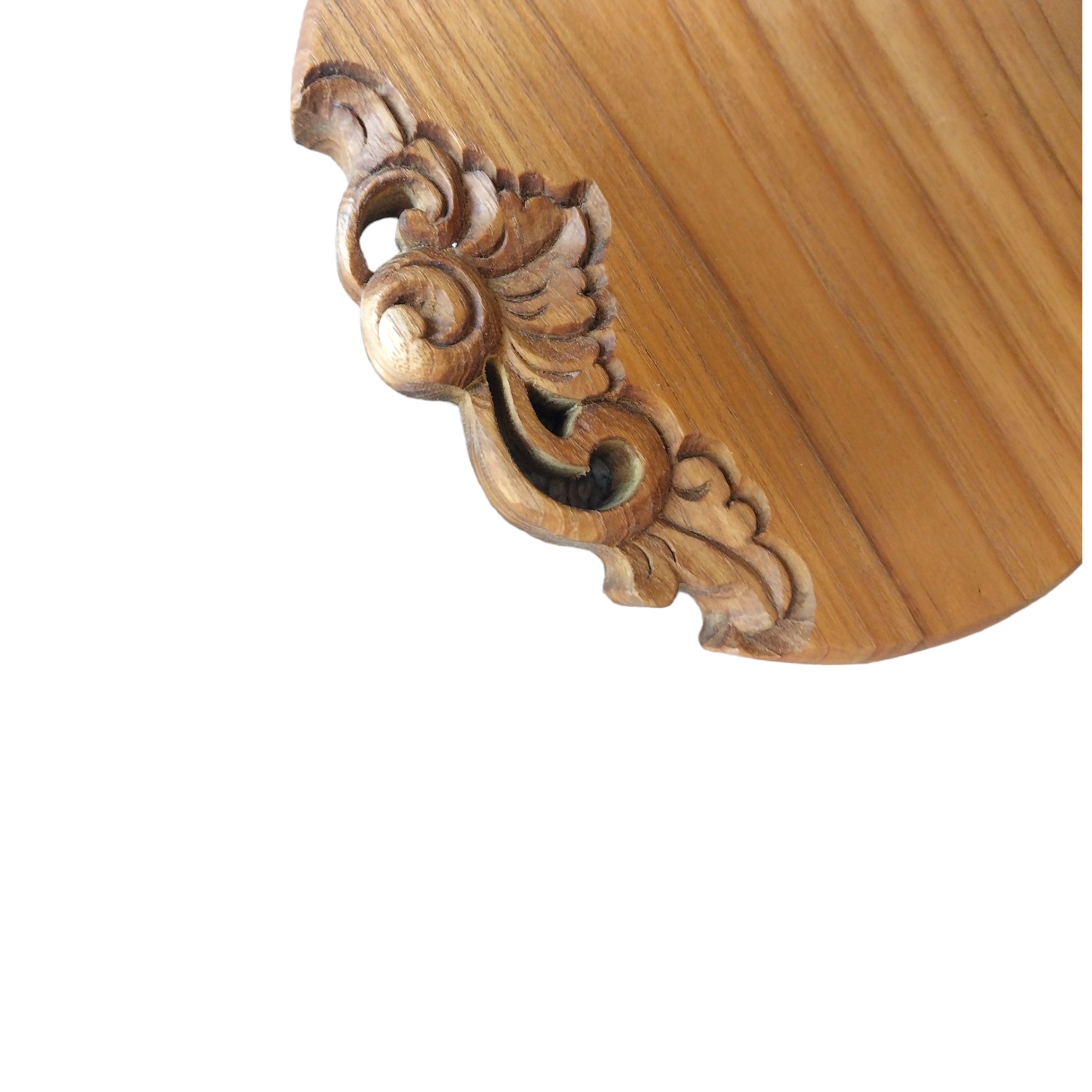 Craved Teak root wood serving board