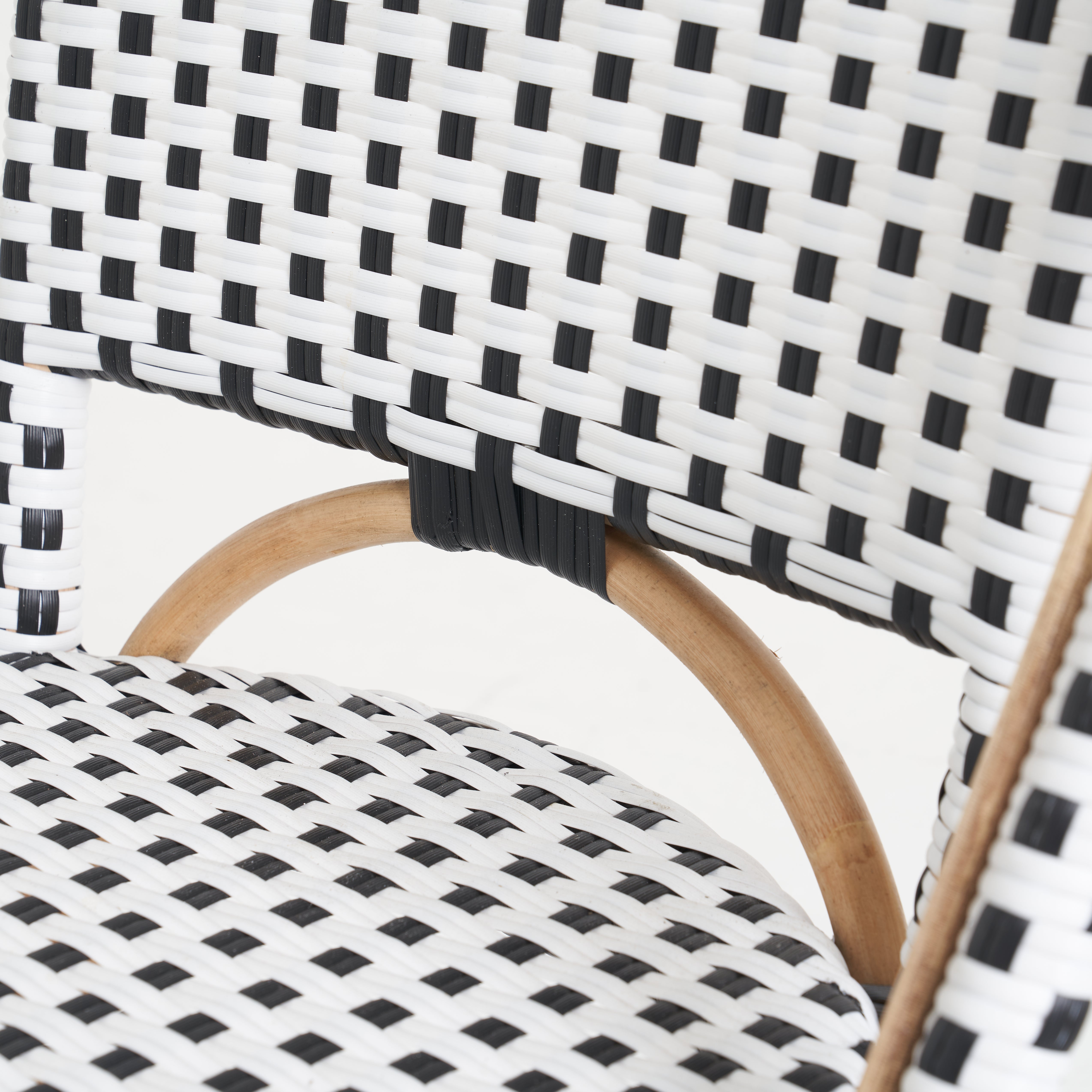 The Parisian Bistro Dining Chair-Black and White