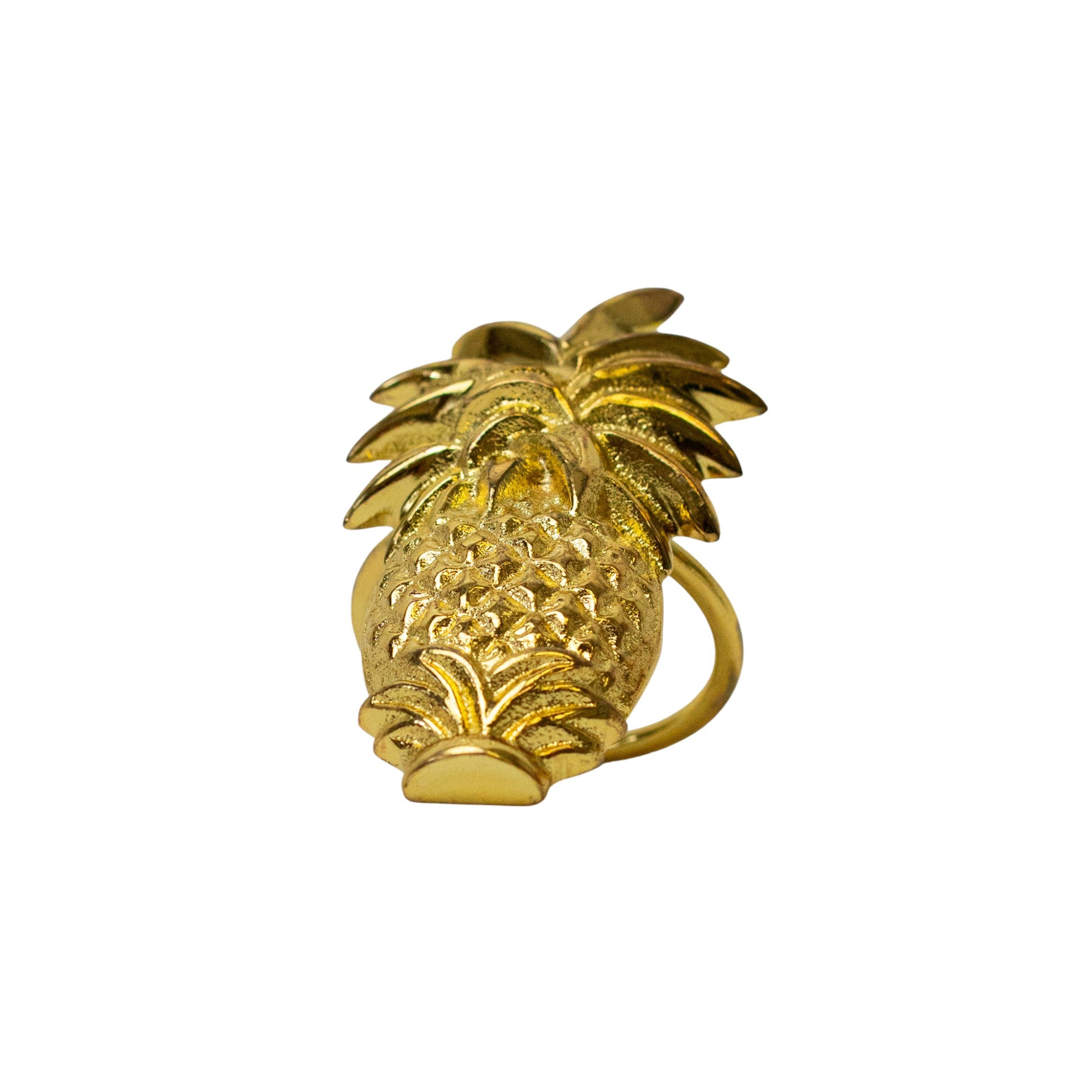Gold Brass Pineapple Shape Napkin Ring