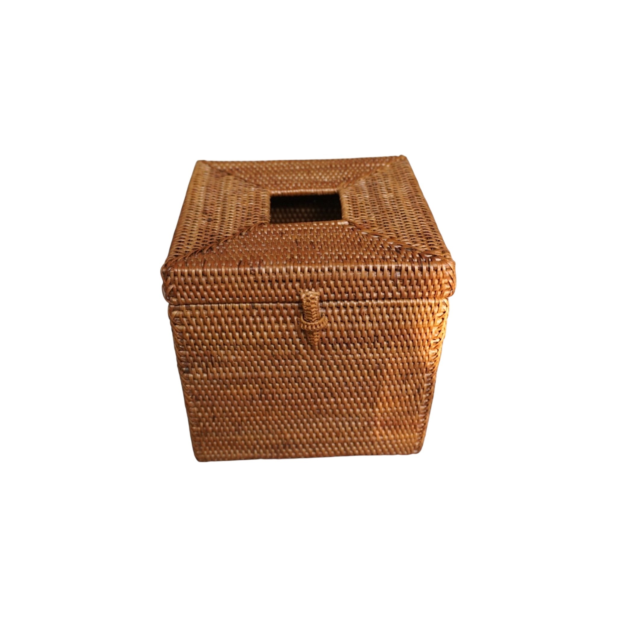 Square Rattan Tissue Box Cover