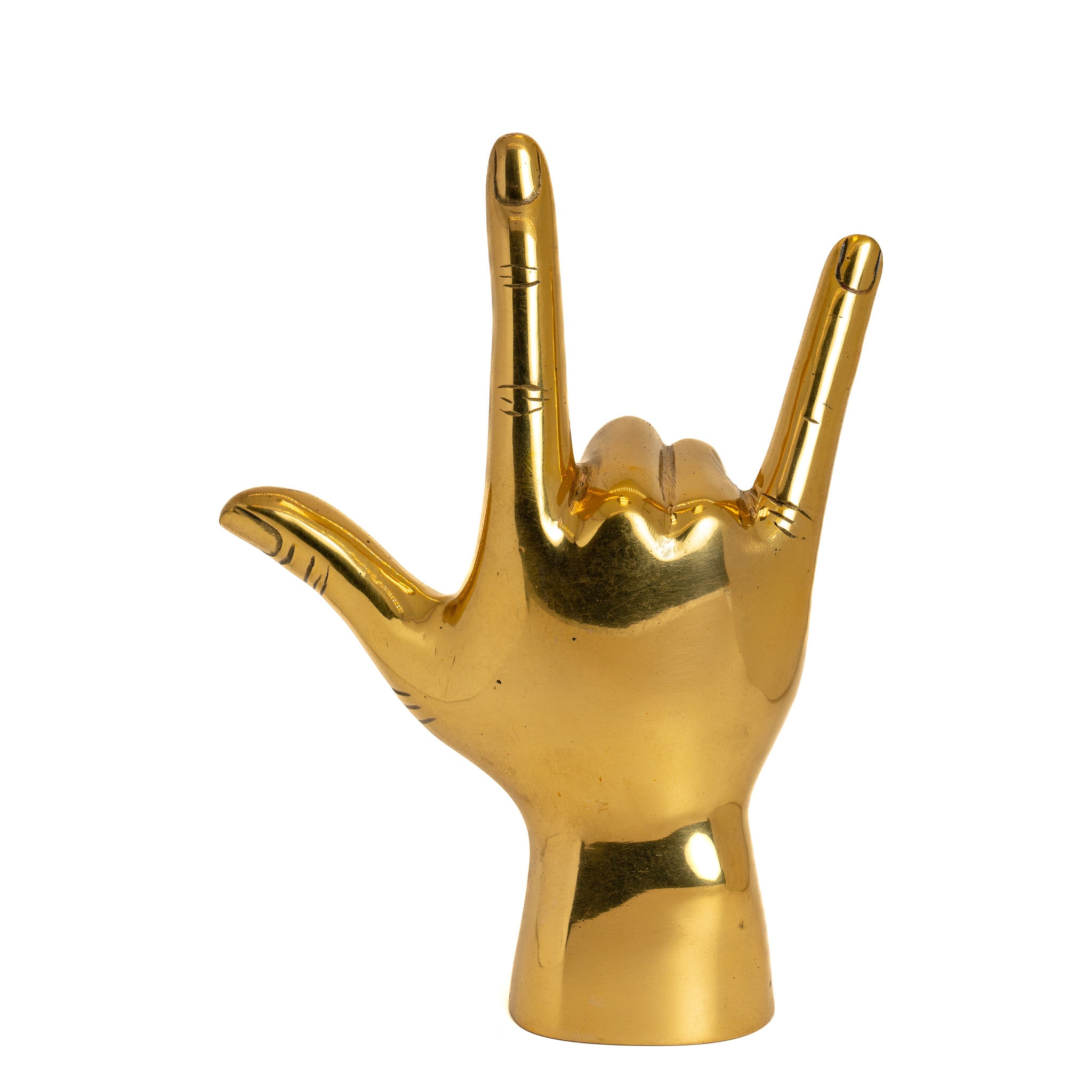 I love you Sign Brass Sculpture