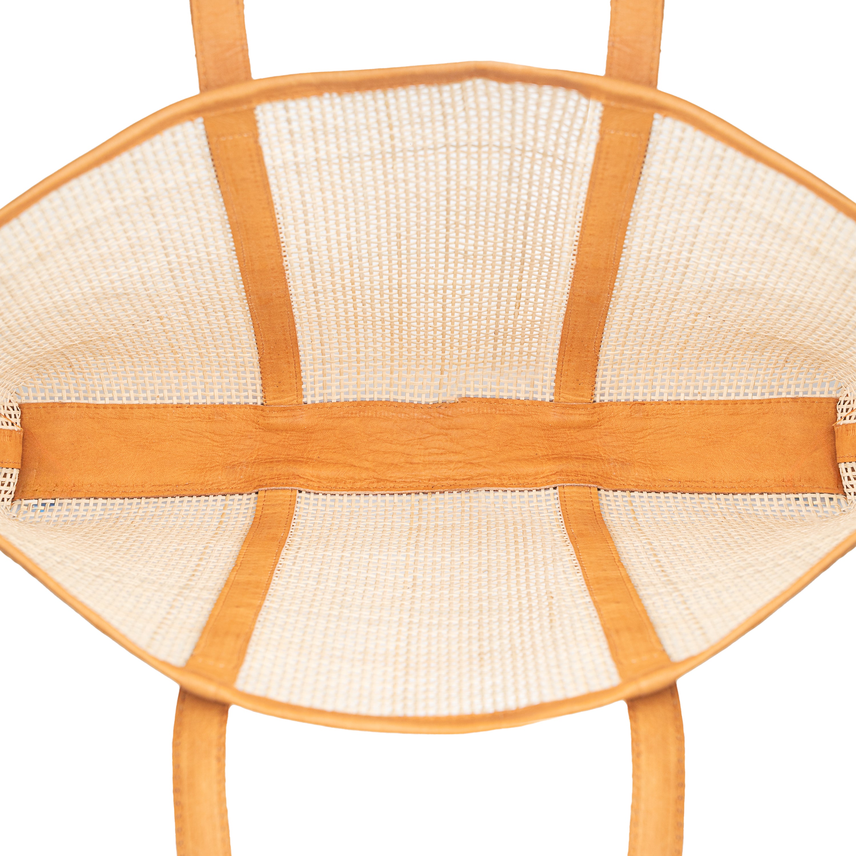 Everyday Carryall Rattan Leather Tote