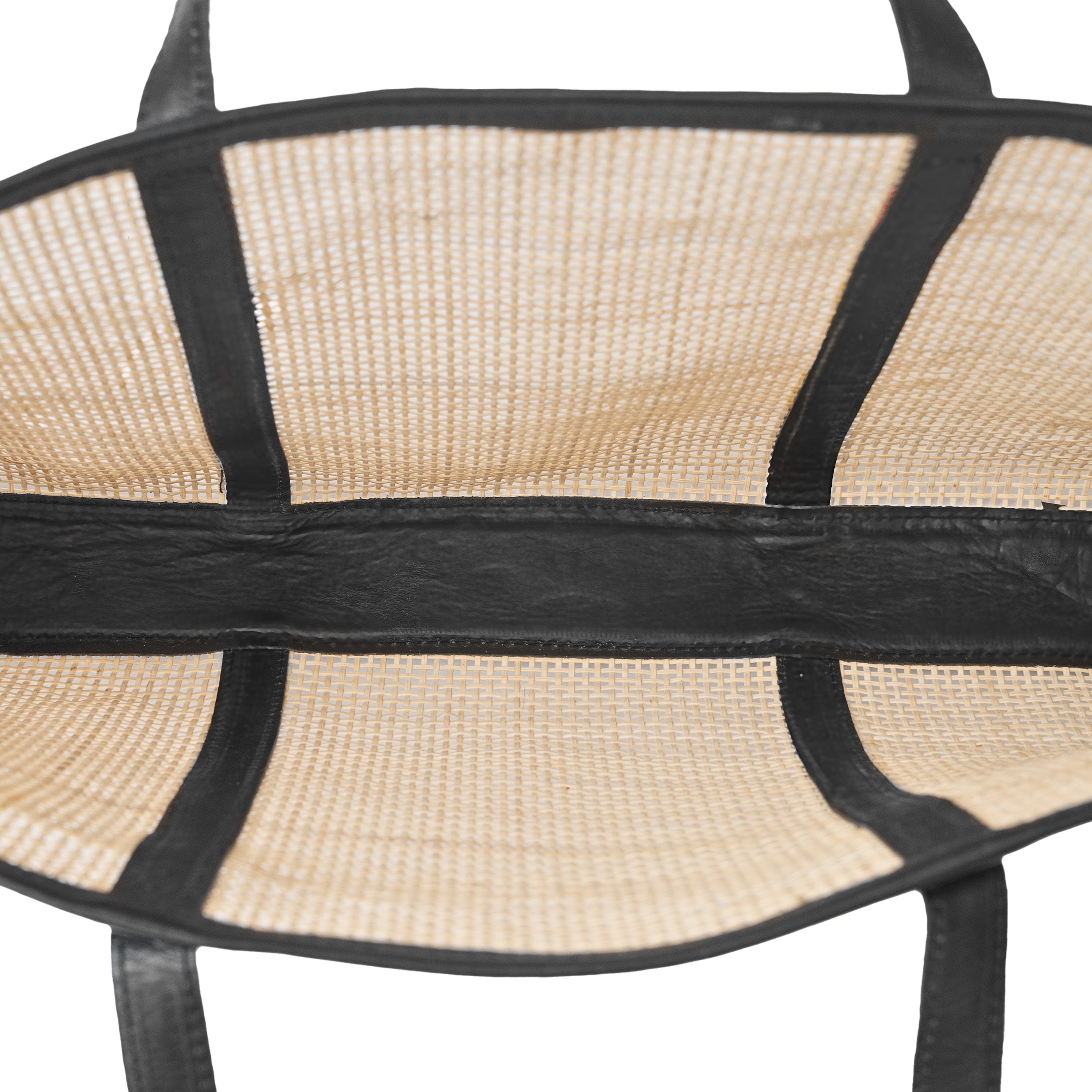 Everyday Carryall Rattan Leather Tote