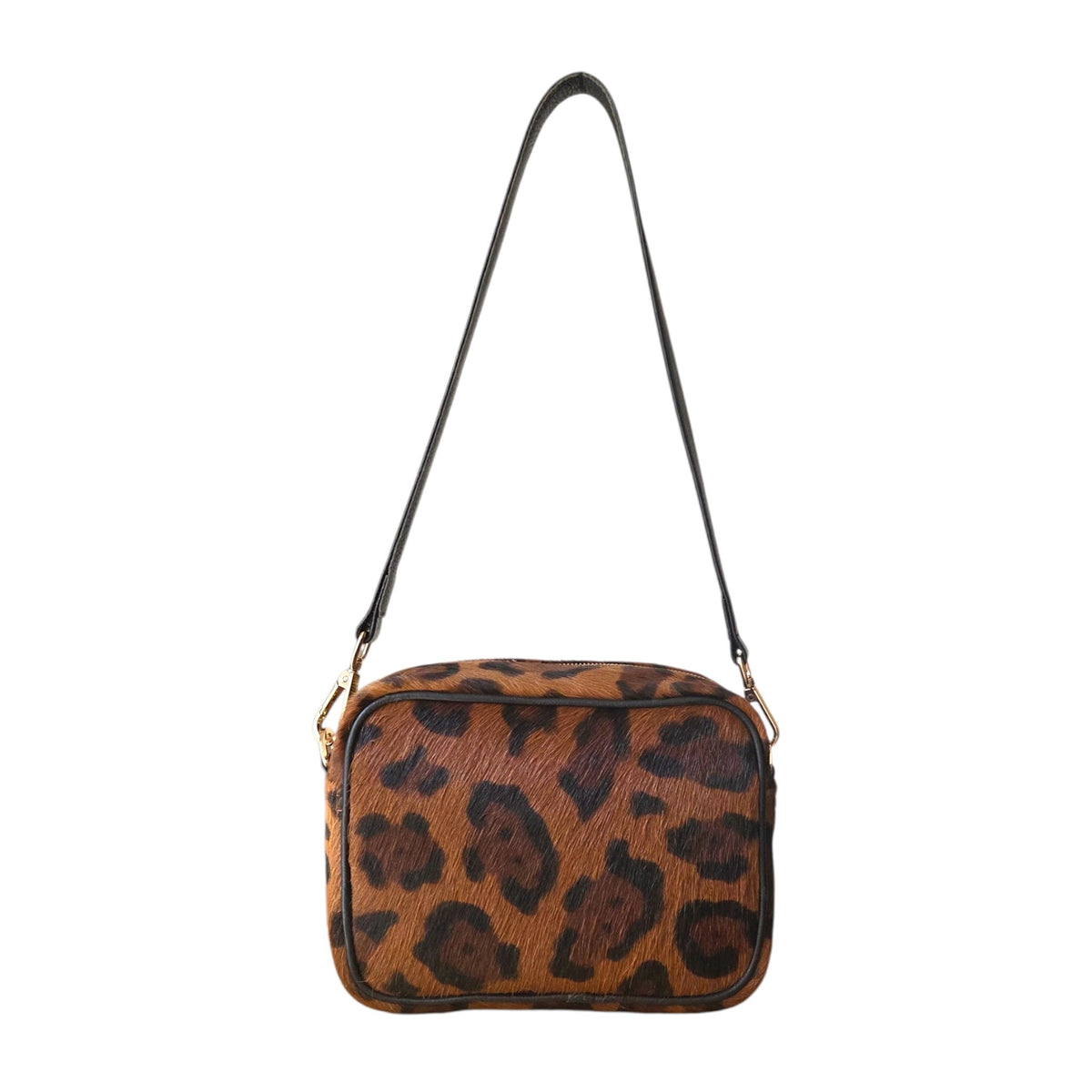 Soho Leopard Calf Hair Camera Bag