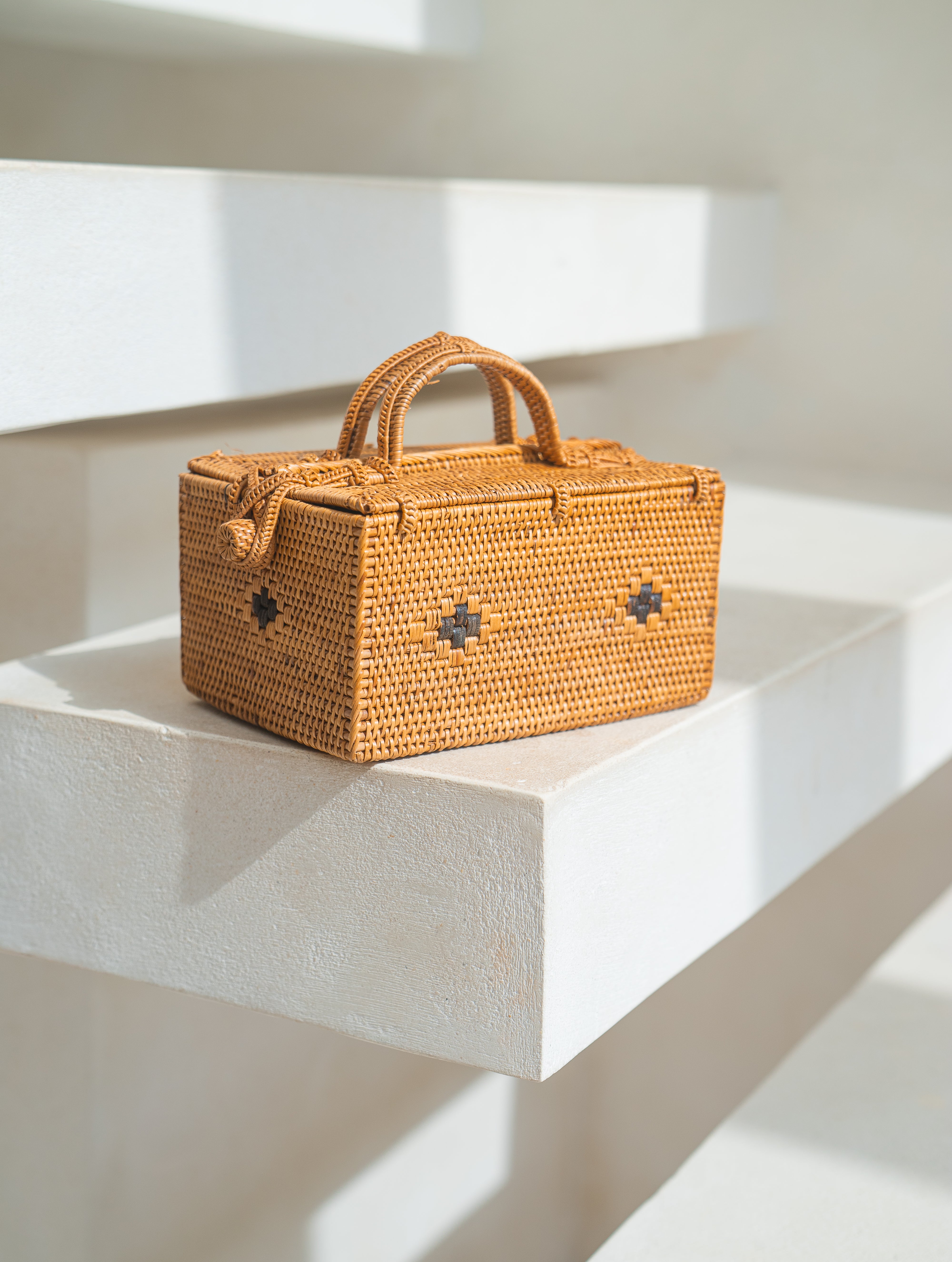 Rattan Picnic Basket-Small