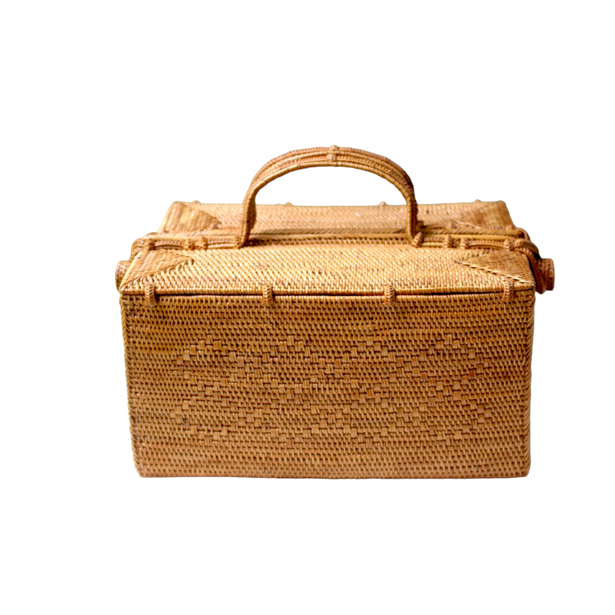 Rattan Picnic Basket-Medium