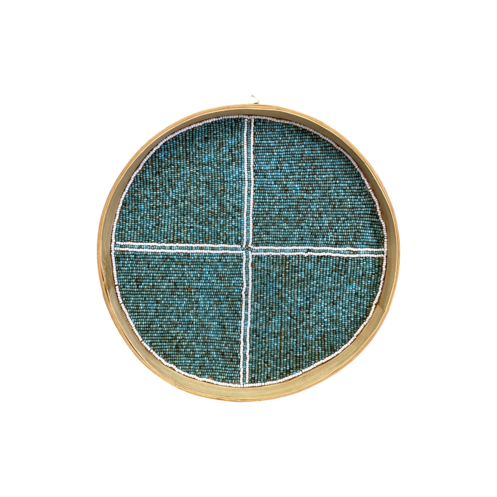 Round Beaded Serving Trays