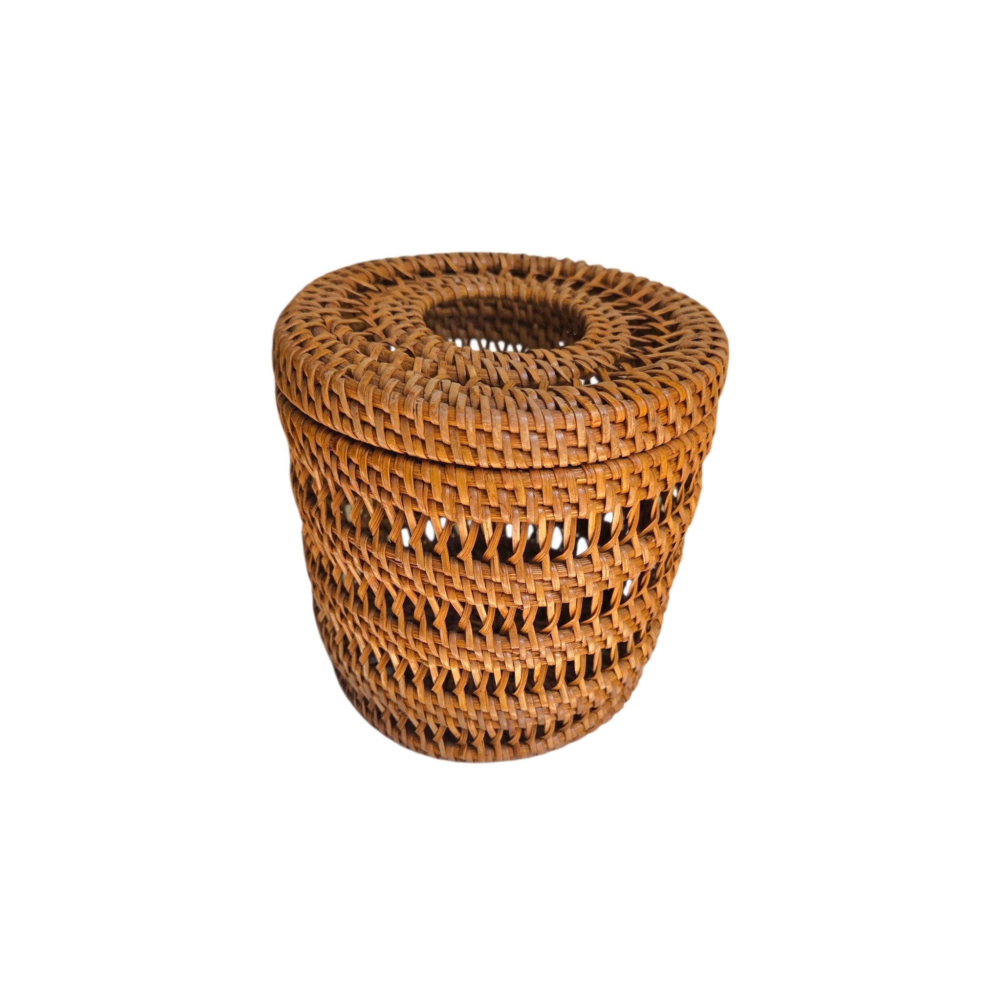 Rattan Tissue Box Cover | Handwoven Natural Wicker Holder
