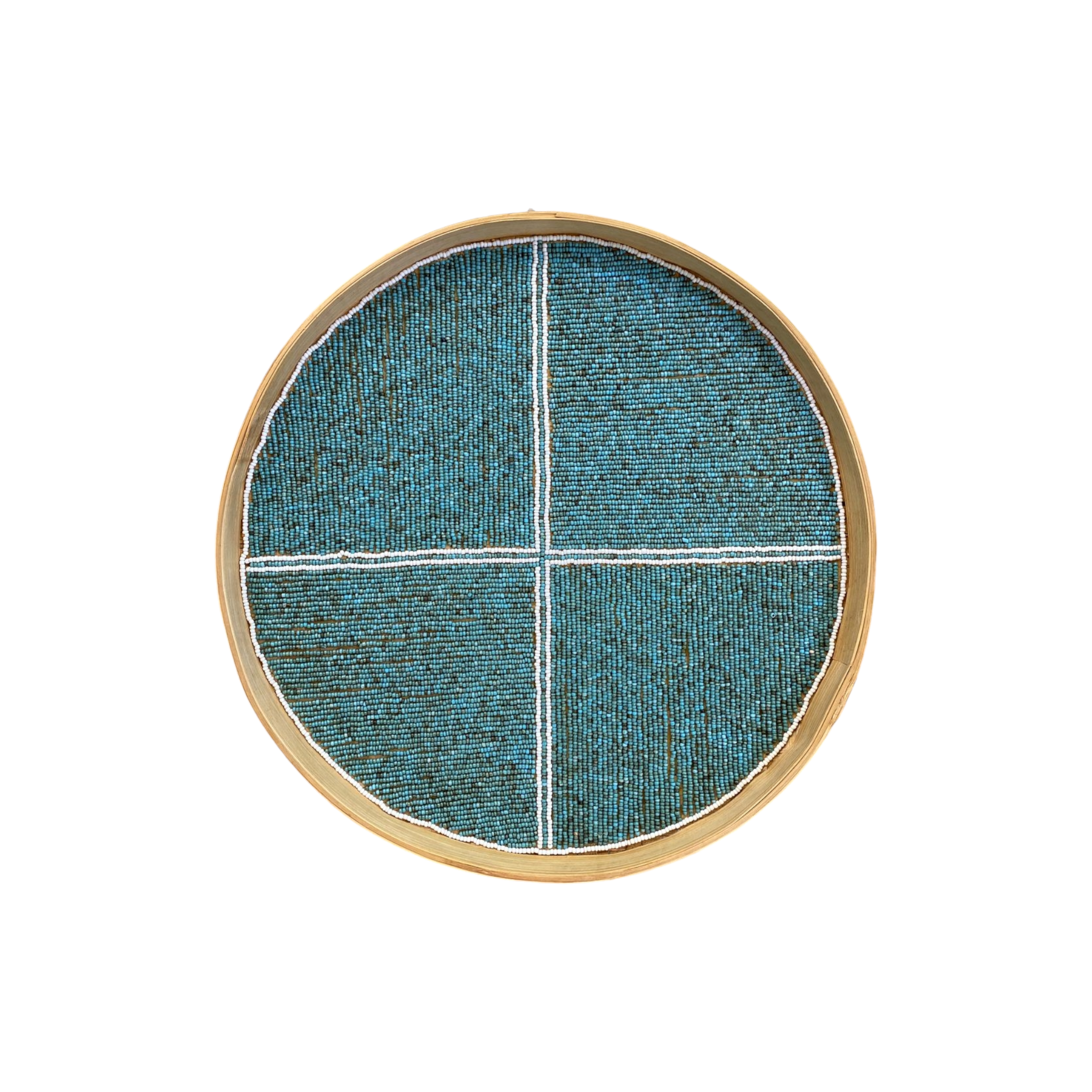 Round Beaded Serving Trays