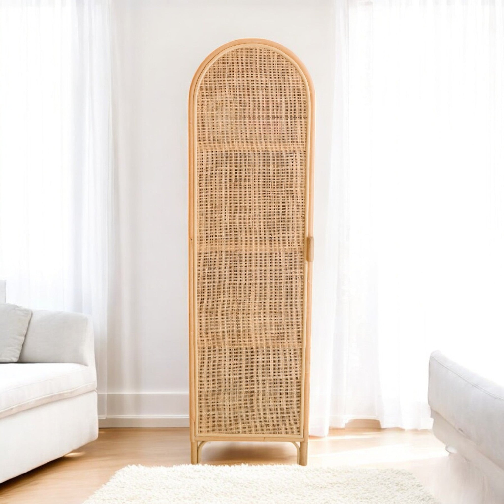 Single Arched Bedroom Armoire Closet