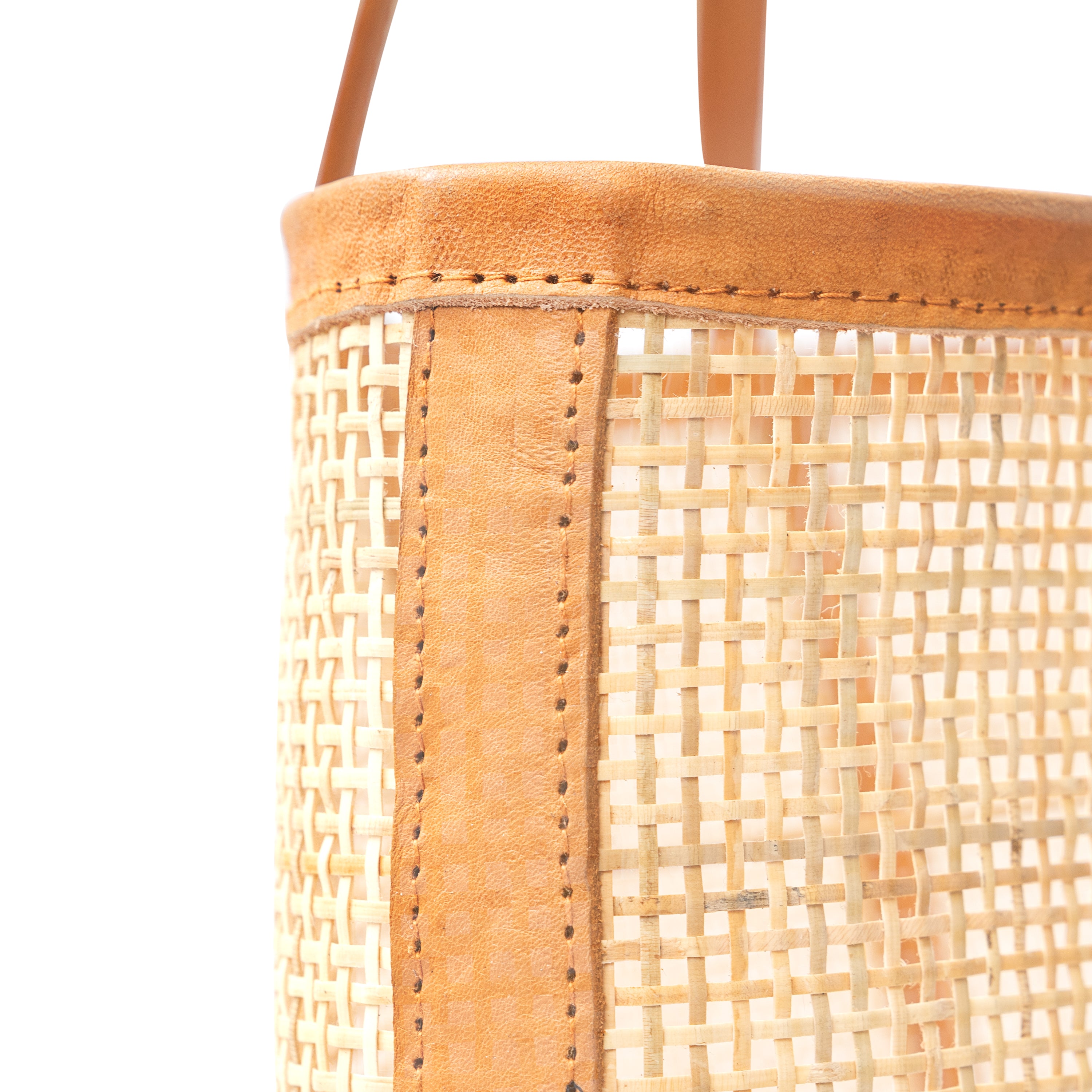 Everyday Carryall Rattan Leather Tote