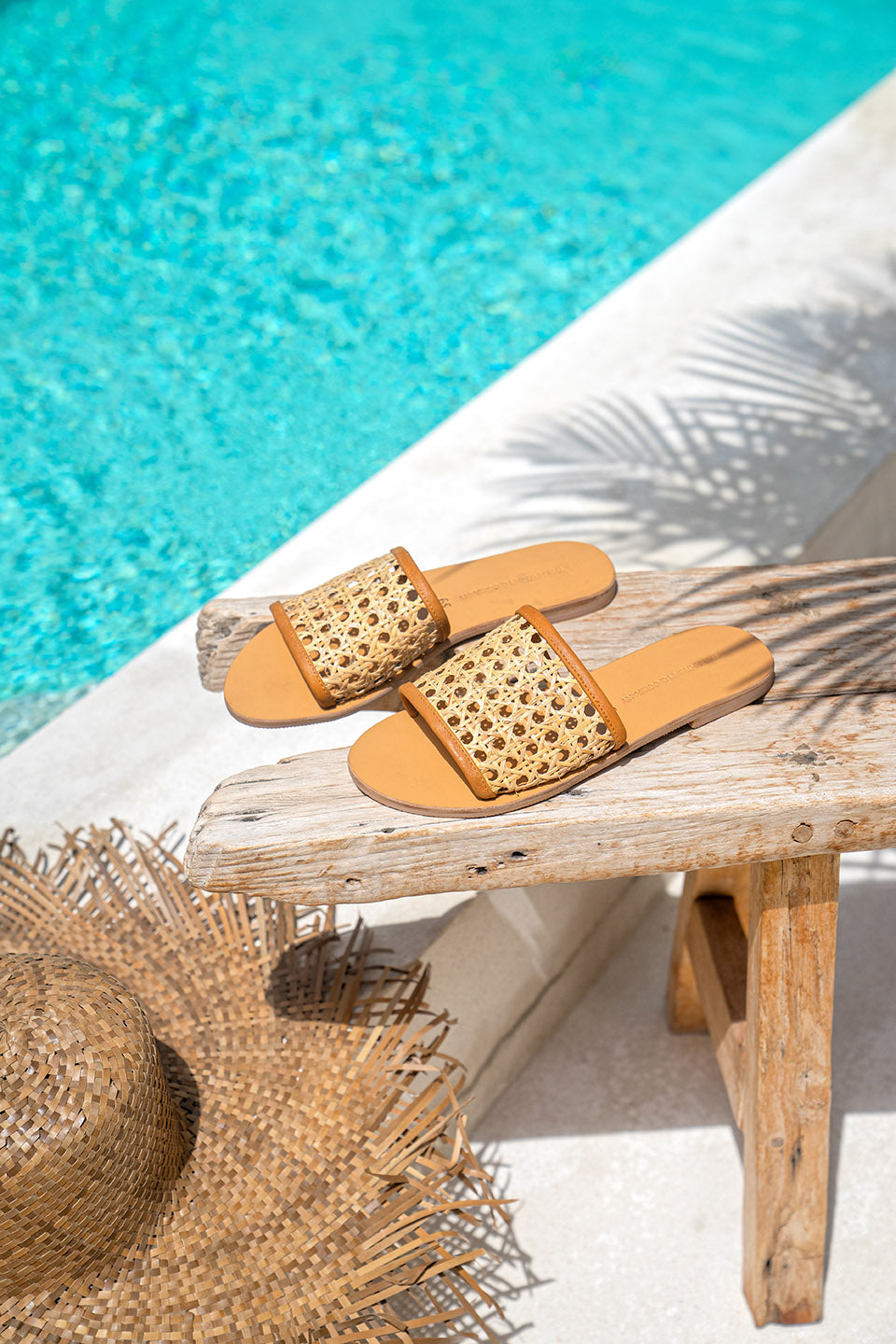 Cane webbing rattan slides