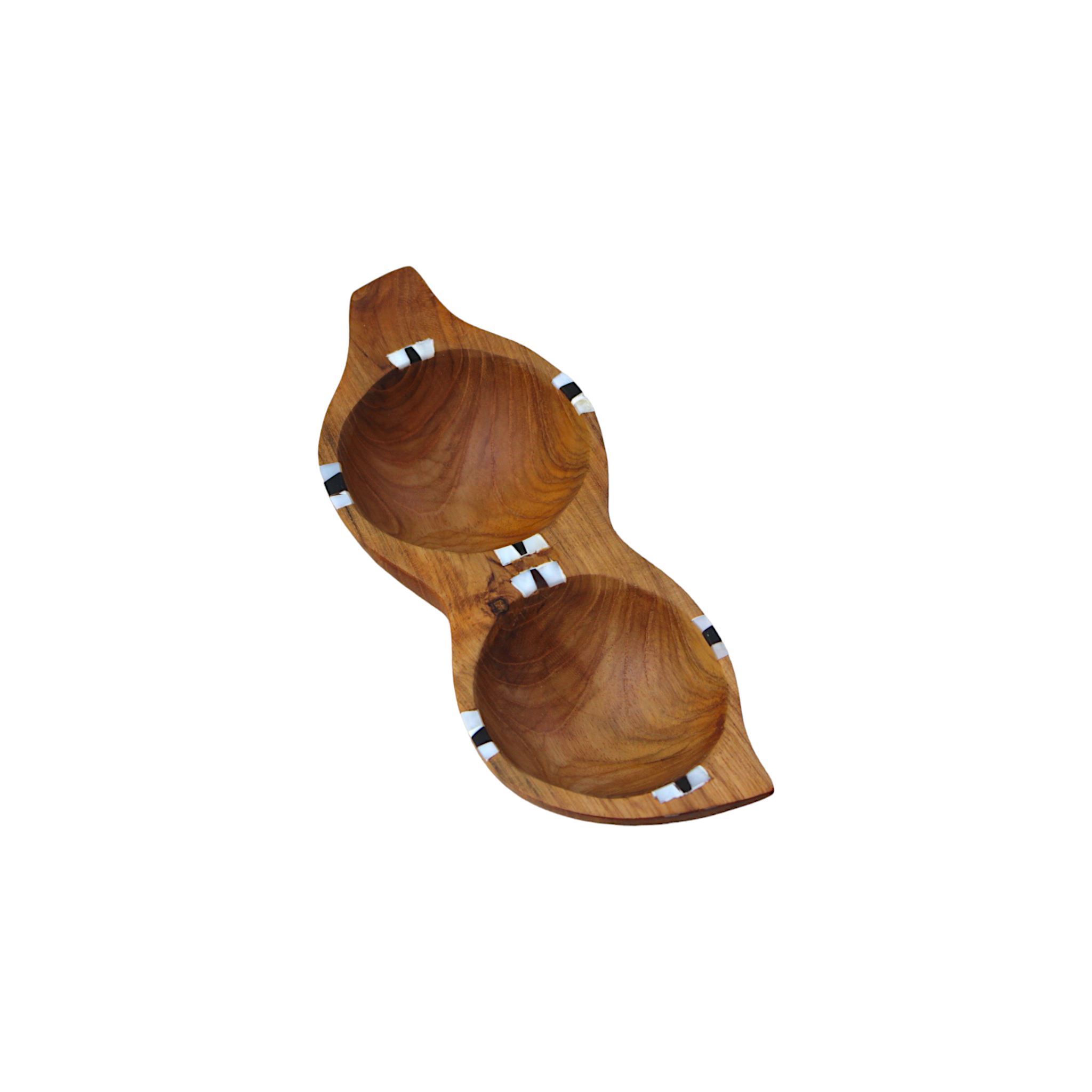 Teak Condiment Serving Bowl