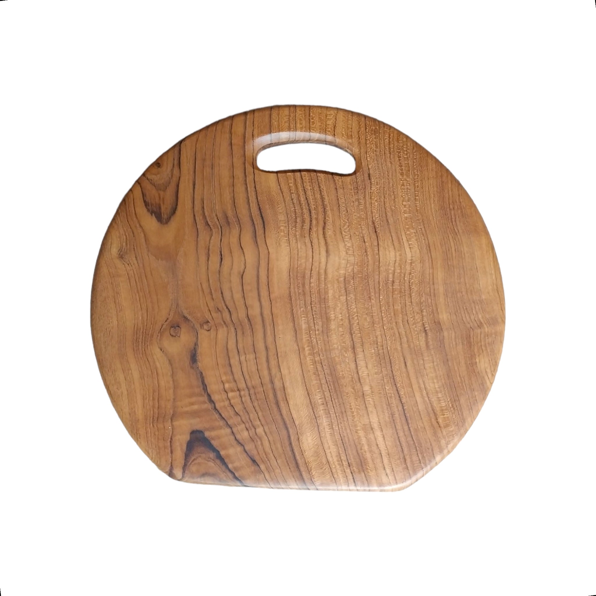 Round Teak Double Sided Cutting Board