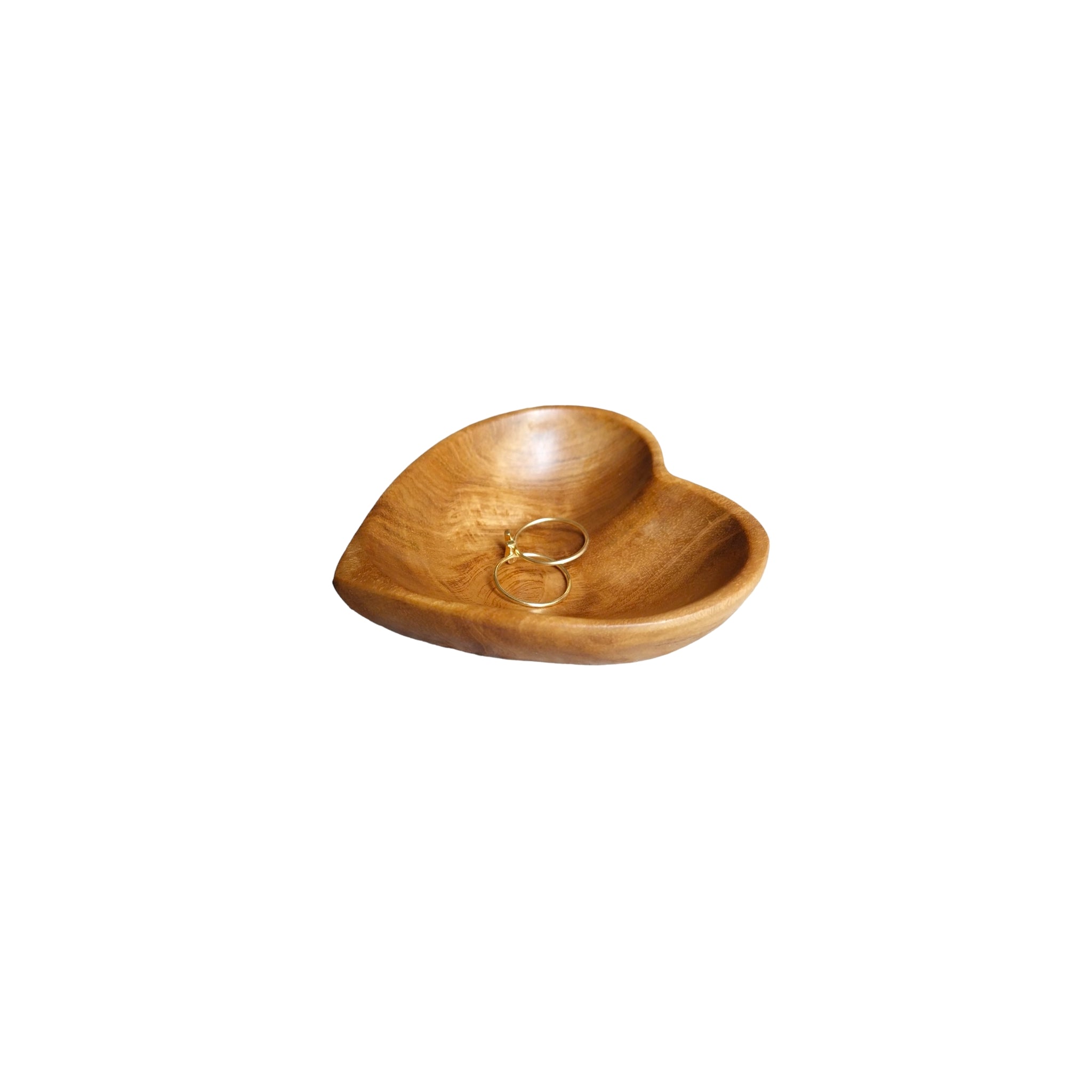 Heart Shaped wooden teak dish for charcuterie board ideas