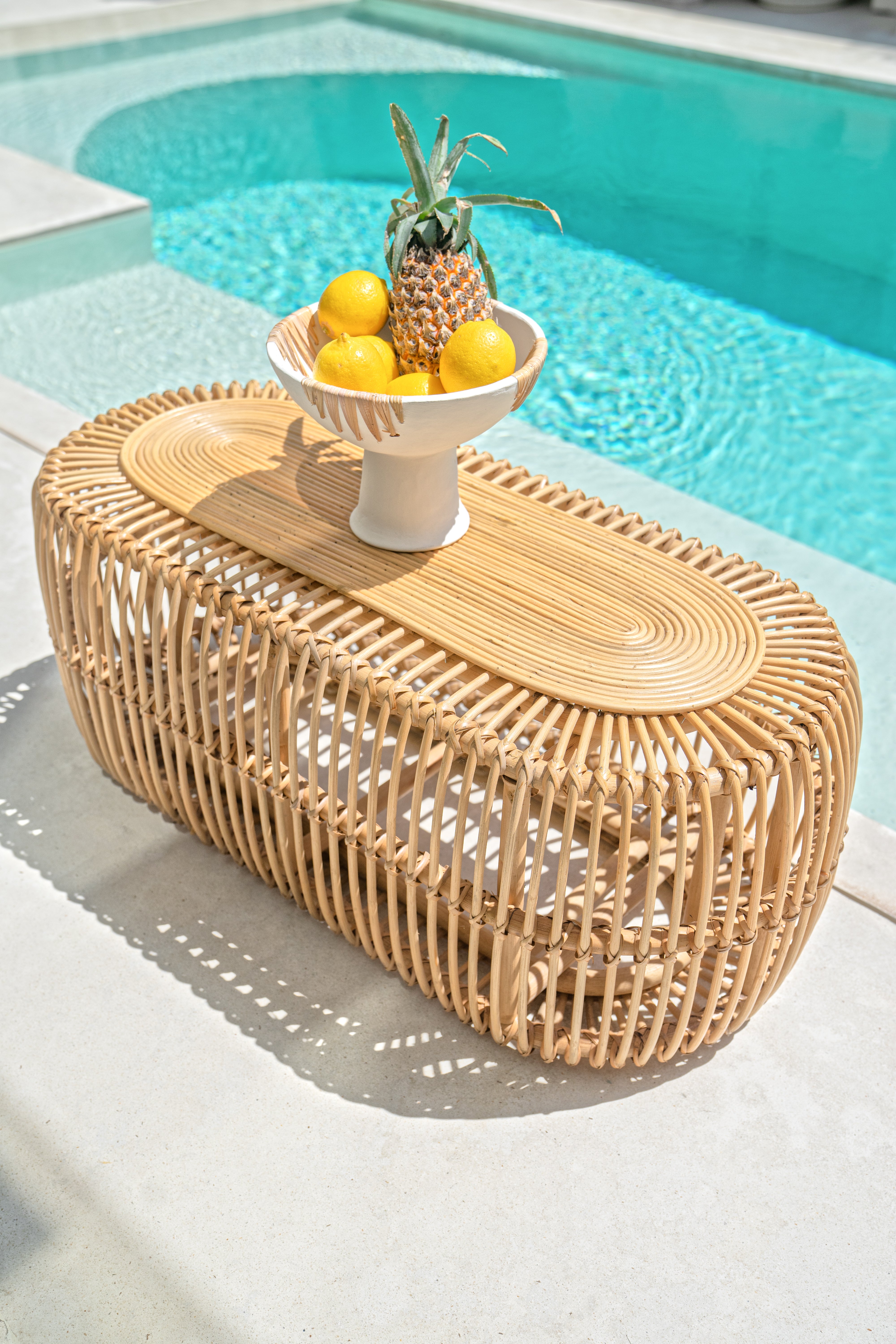 White Ceramic Pedestal Bowl