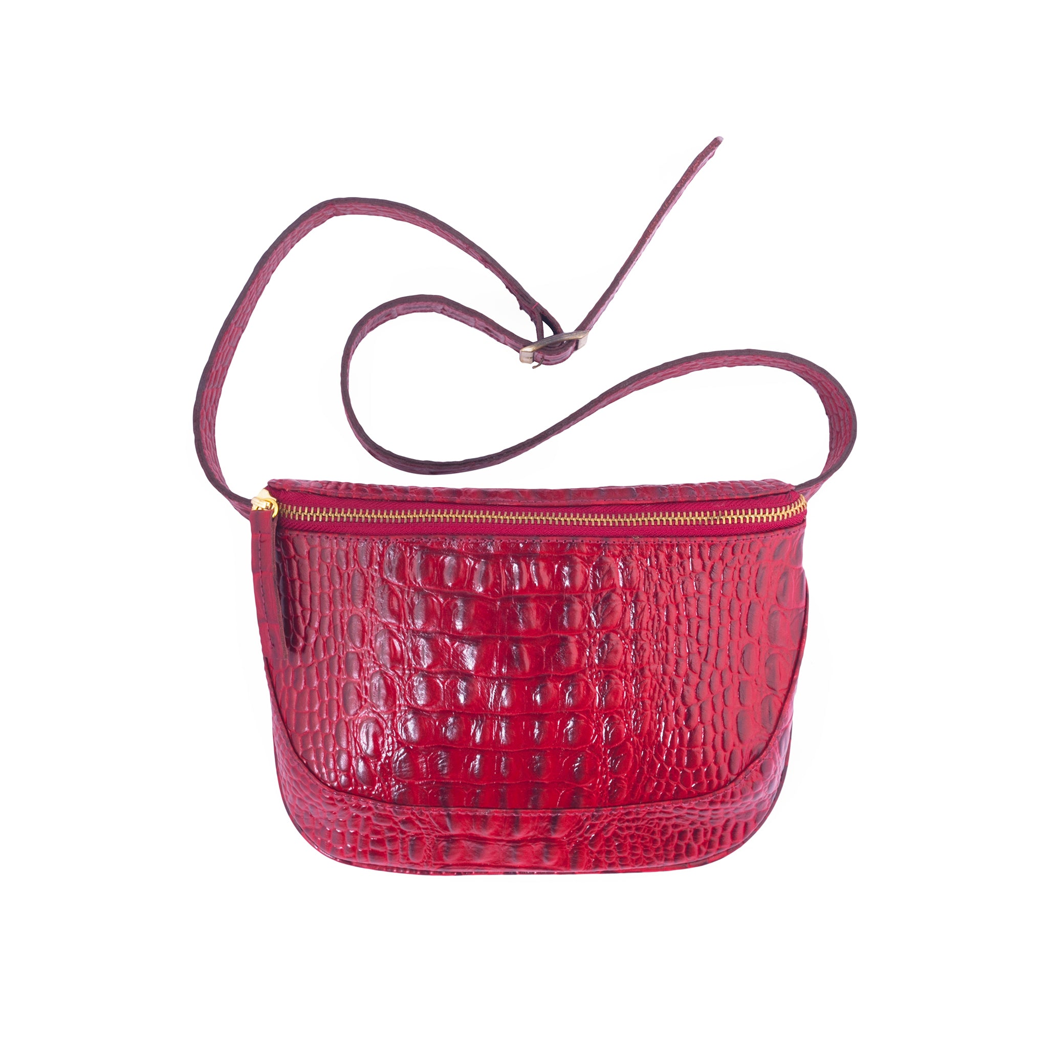 belt bags; belted leather fanny pack, crocodile leather belt bag; designer belt bags and fanny packs for women