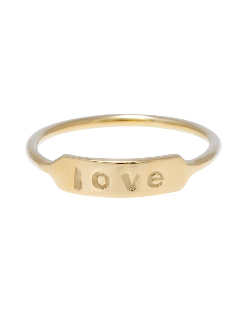 Custom Personalized Name Date 14k Ring