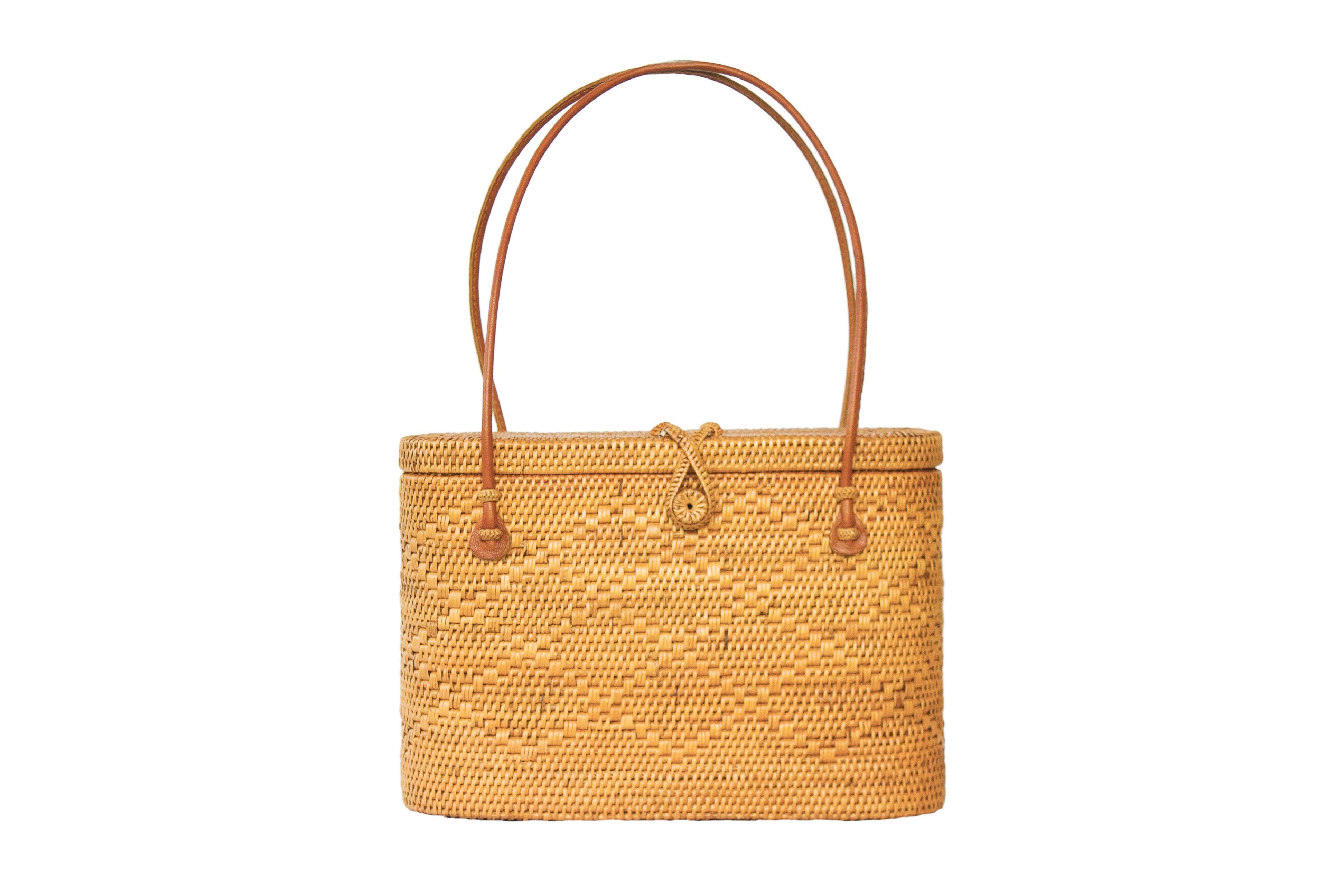 Rattan Tote Basket Bag