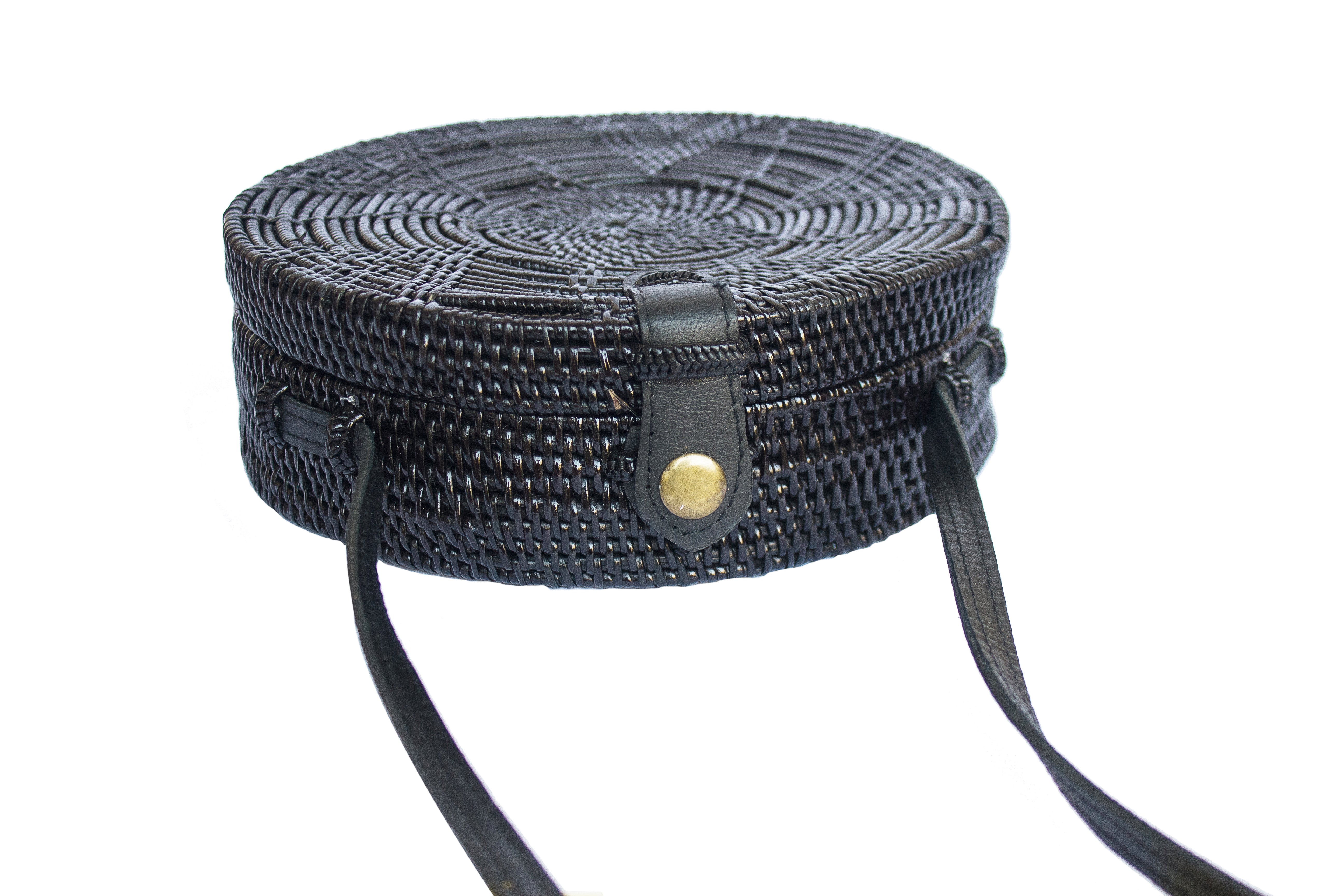 round basket bag; bali bags; circular basket bag; round bags; basket bags; basket handbags; crossbody basket bags; straw basket bags; black straw basket; round straw basket; woven straw rattan handbag; round ata bali purse; cross-body shoulder strap; circle purse; round rattan bag; natural bag; beach bag; wicker handbag