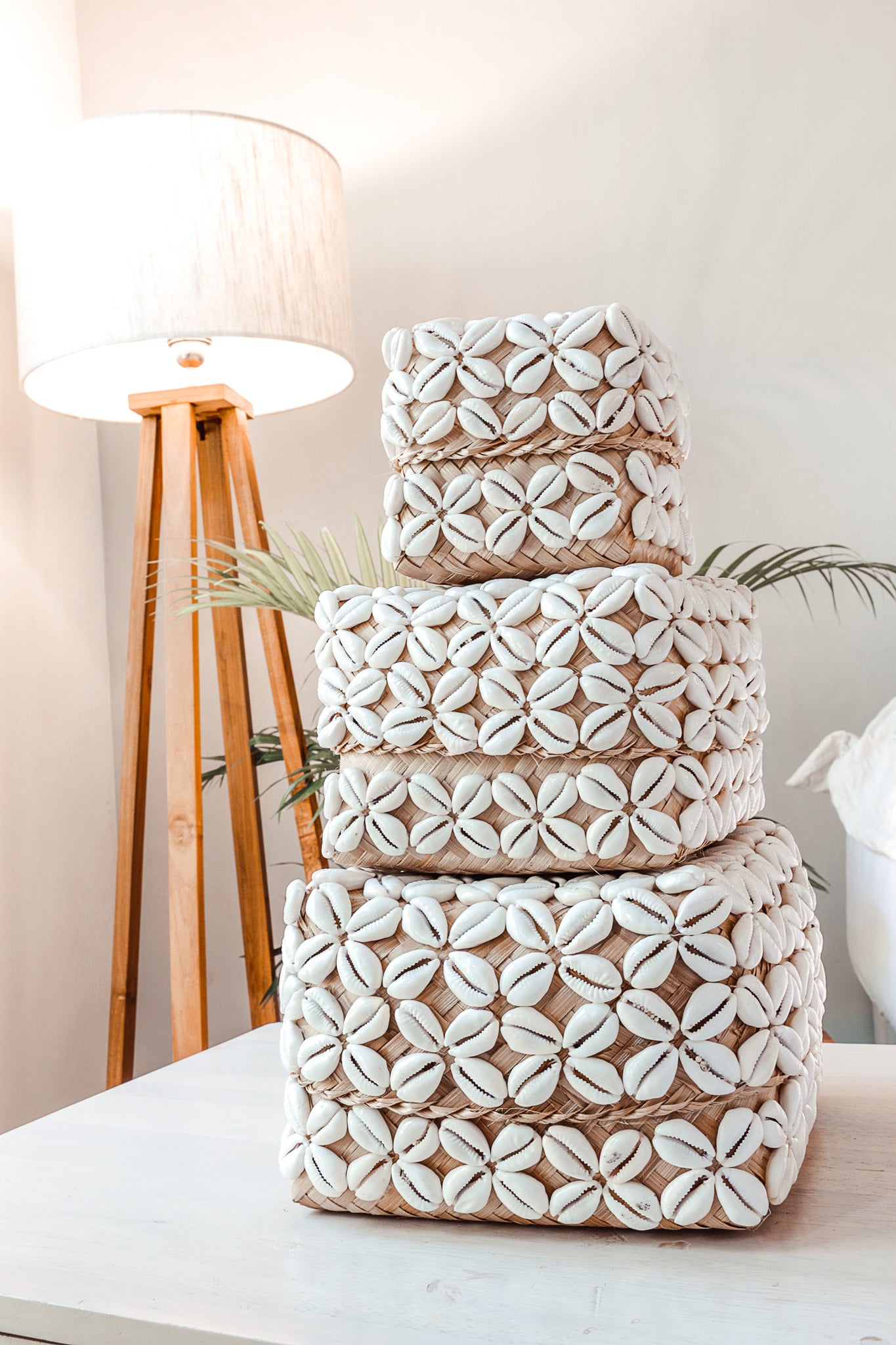 Balinese Decorative Storage Box with Cowrie Shell