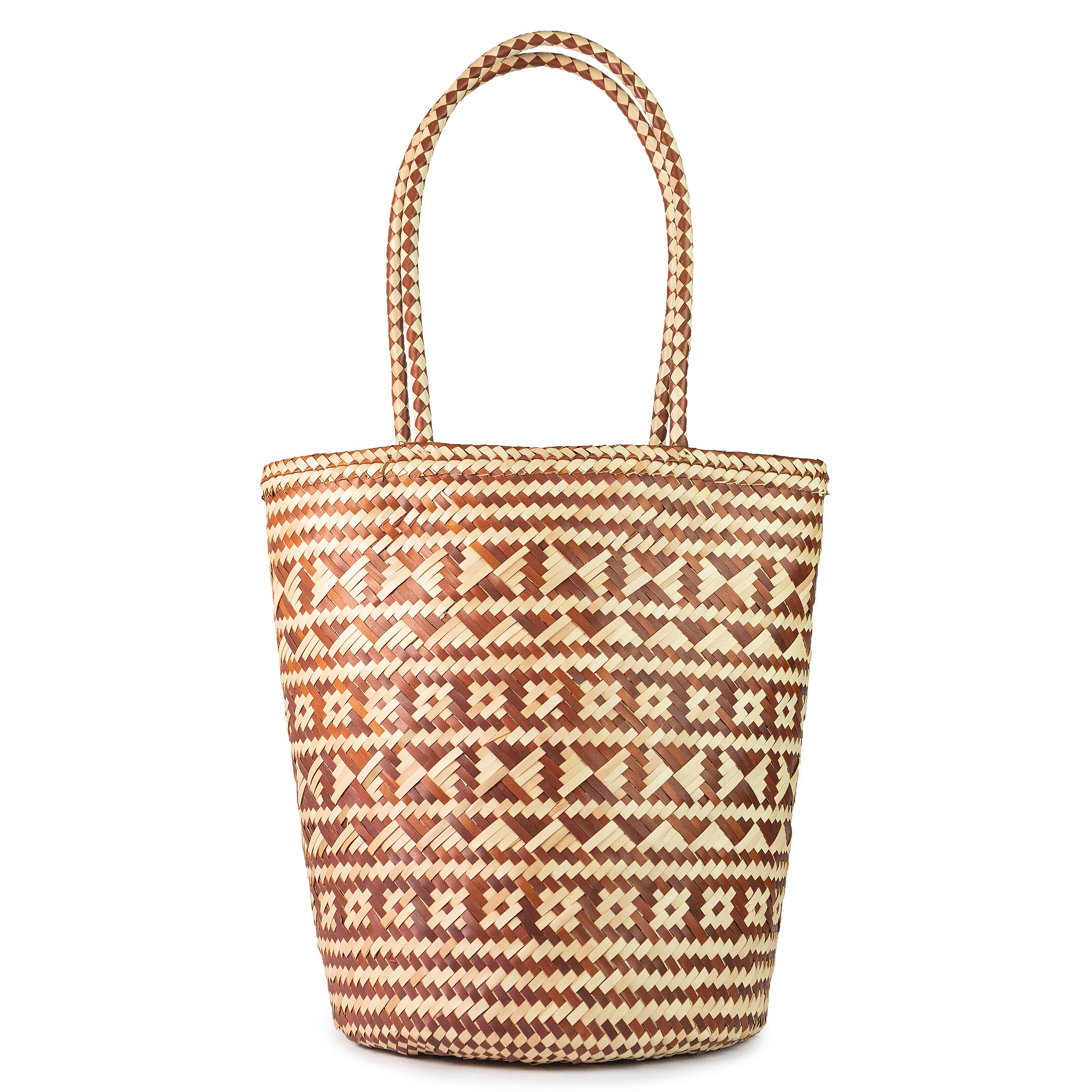 Palm Leaf Shopper Market Tote