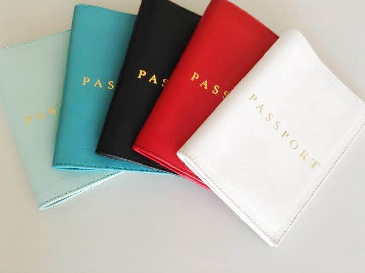 Passport cover; Cases and Covers; Leather Passport Cover; Monogrammed Personalized Passport Cover; Bride and Groom