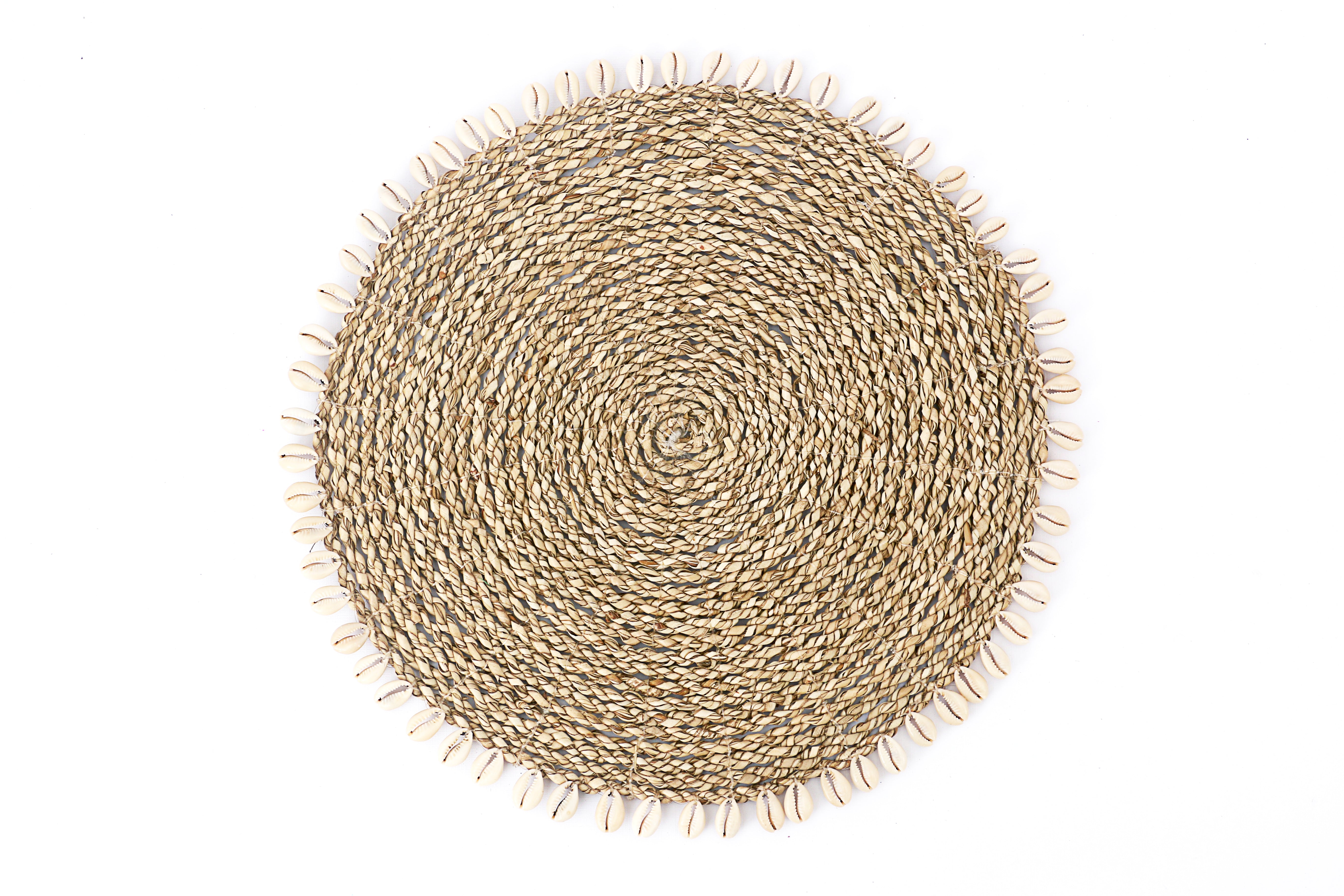 Woven Cowrie Shell Border Placemat