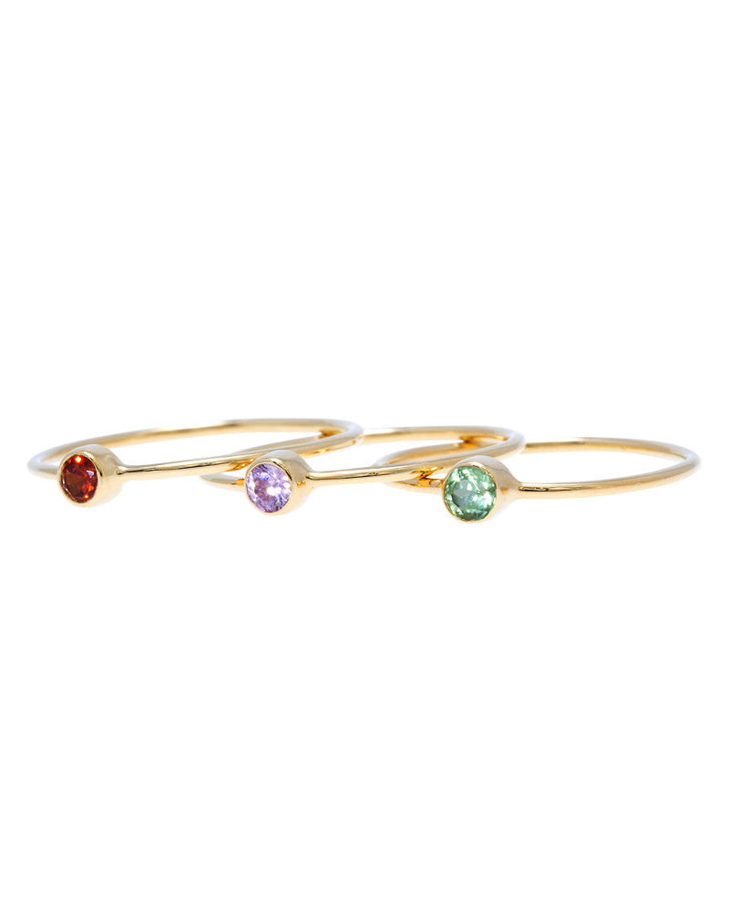 Thin birthstone band; Birthstone ring; Rings; jewelry; midi birthstone ring; 14k gold mini ring; 14k birthstone ring; 1mm band ring; layered ring; tiny cz ring; stackable ring; cz solitaire ring; dainty rings; cz simple ring