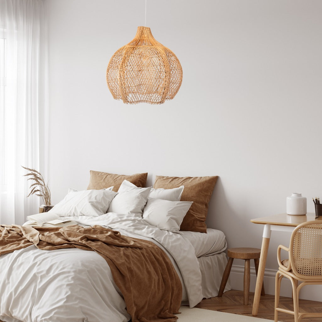 Whipped Rattan Pendant Hanging Light