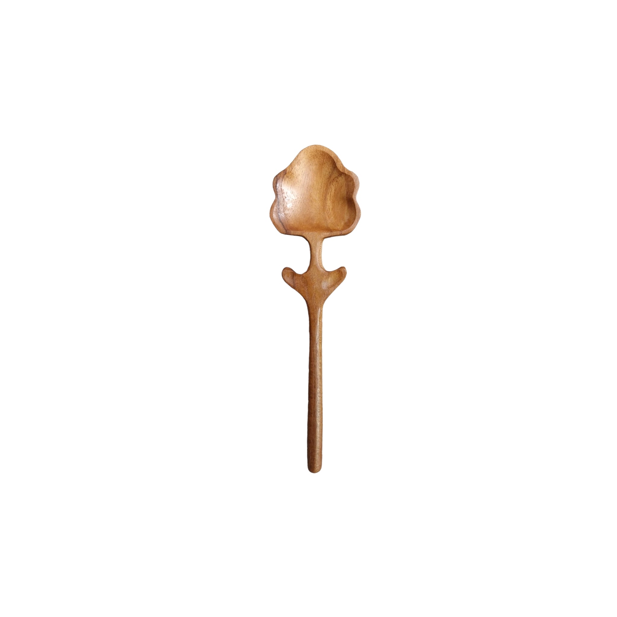 Flower Shaped Teak Wood Spoon