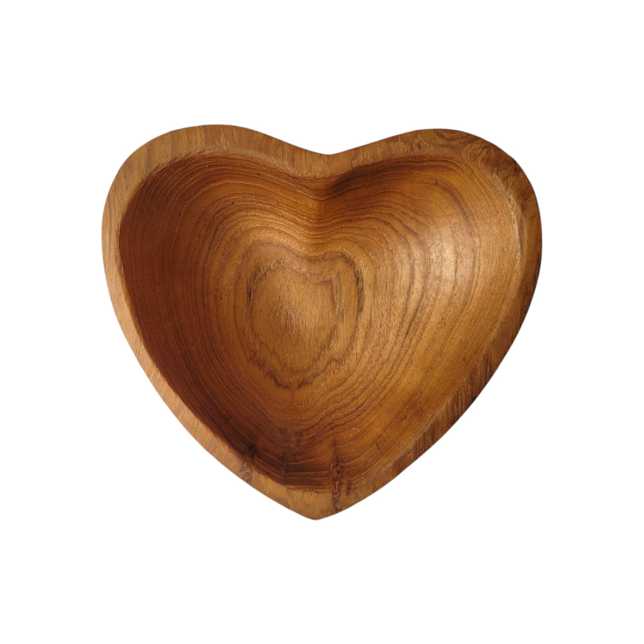 Heart Shaped Wood Heart Bowl