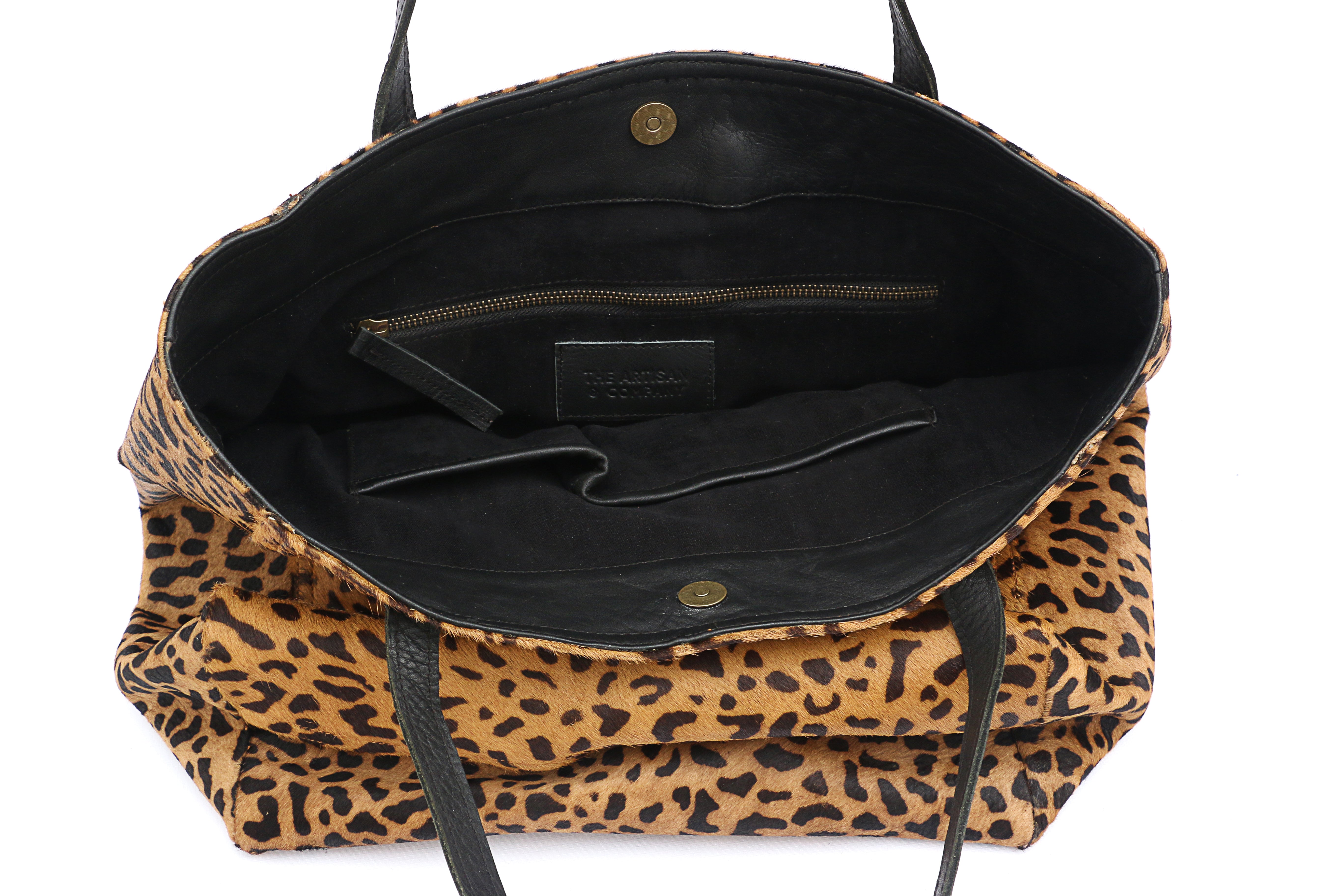 The Cabas Leopard Tote