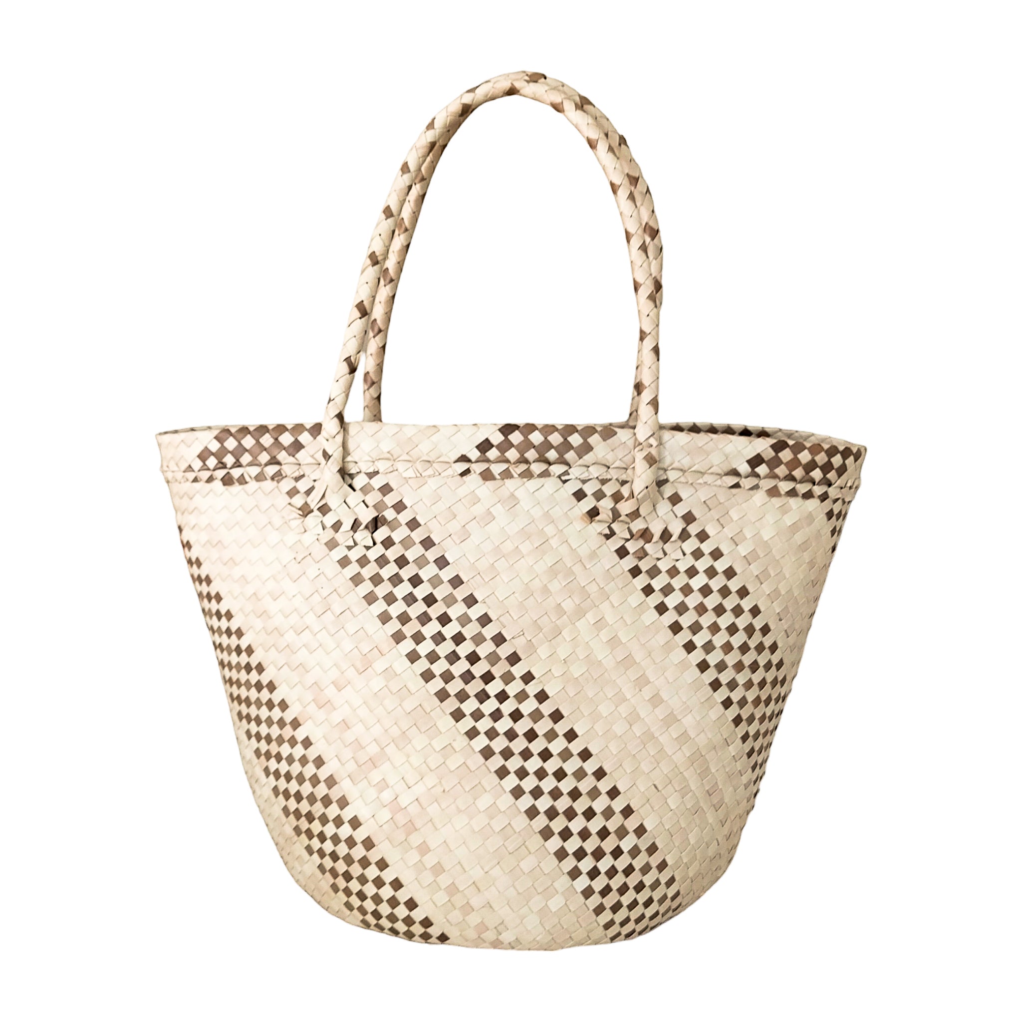 Mini Natural Basket Tote Bag