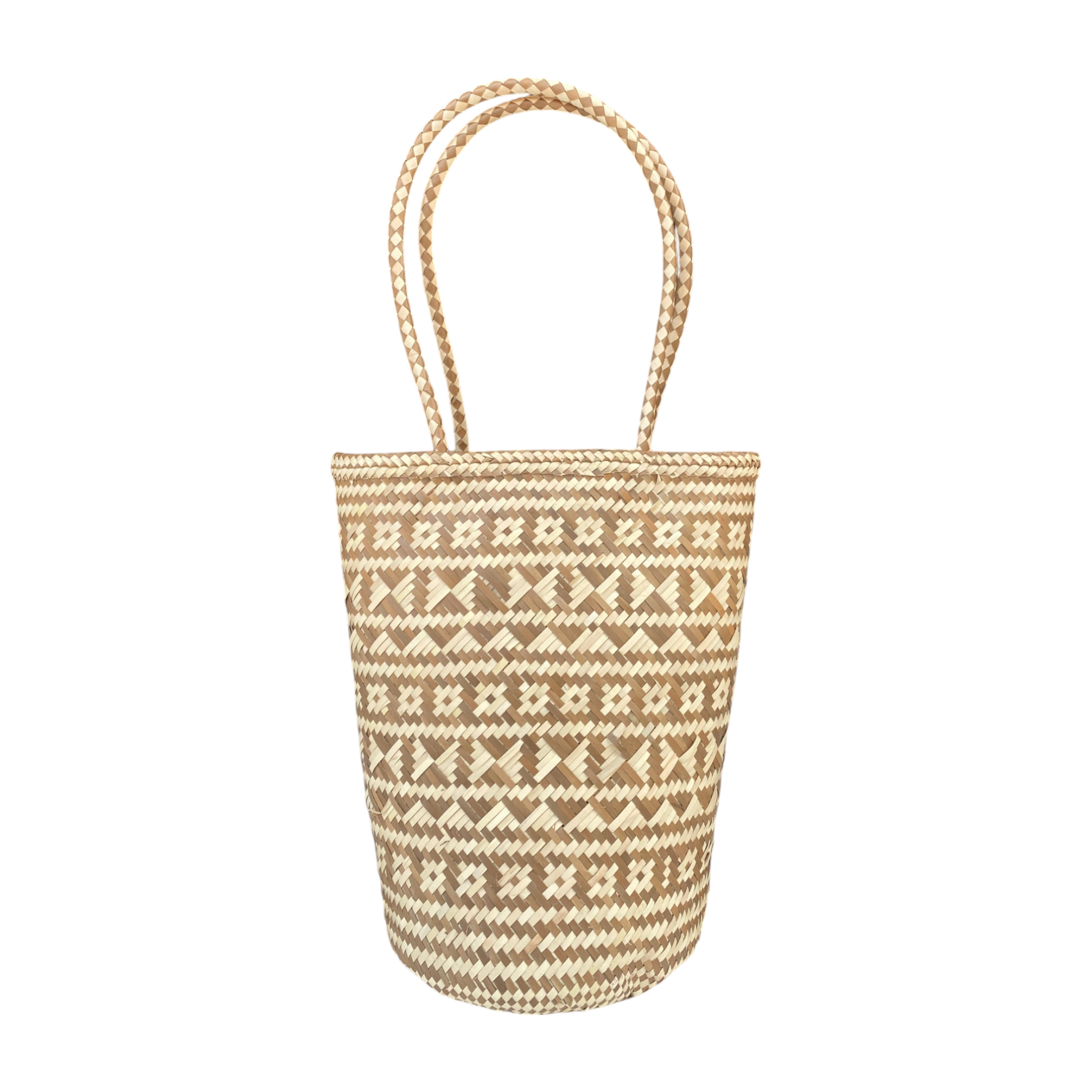 Palm Leaf Shopper Market Tote