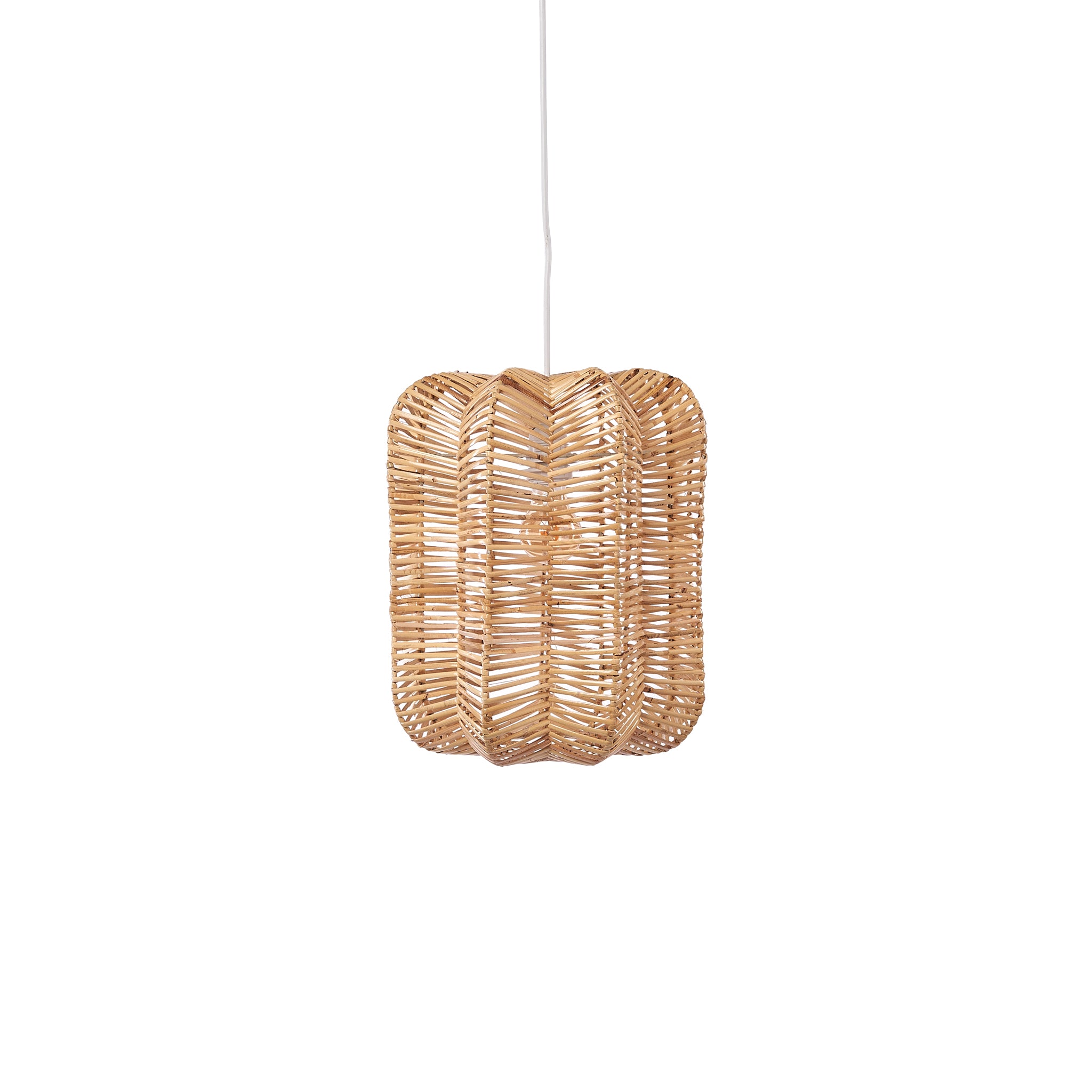 Prism Rattan pendant light 