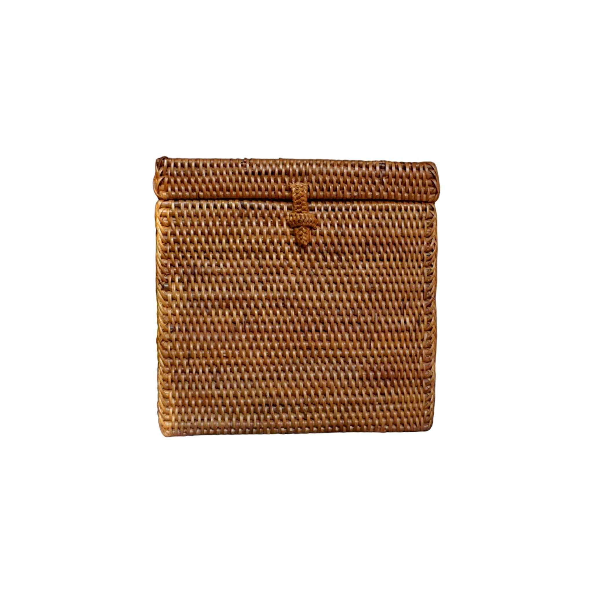 Square Rattan Tissue Box Cover