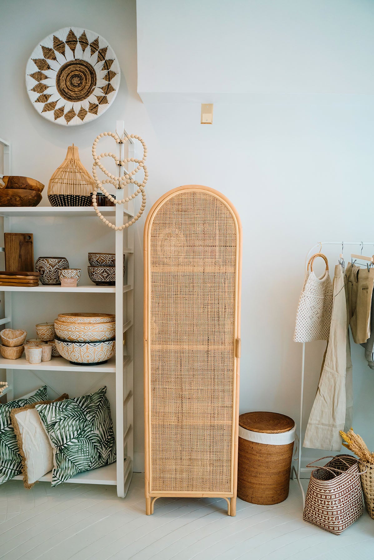 Single Arched Bedroom Armoire Closet