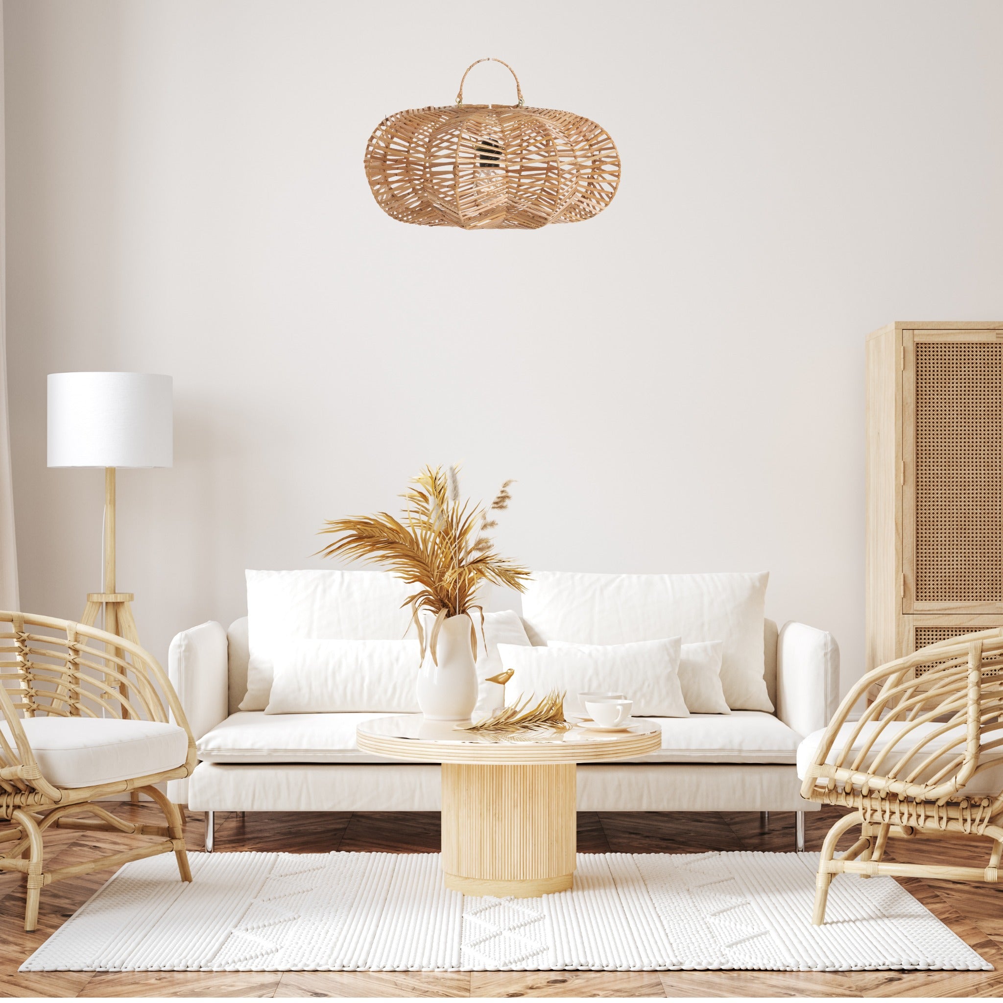 Carambola Rattan Pendant Light