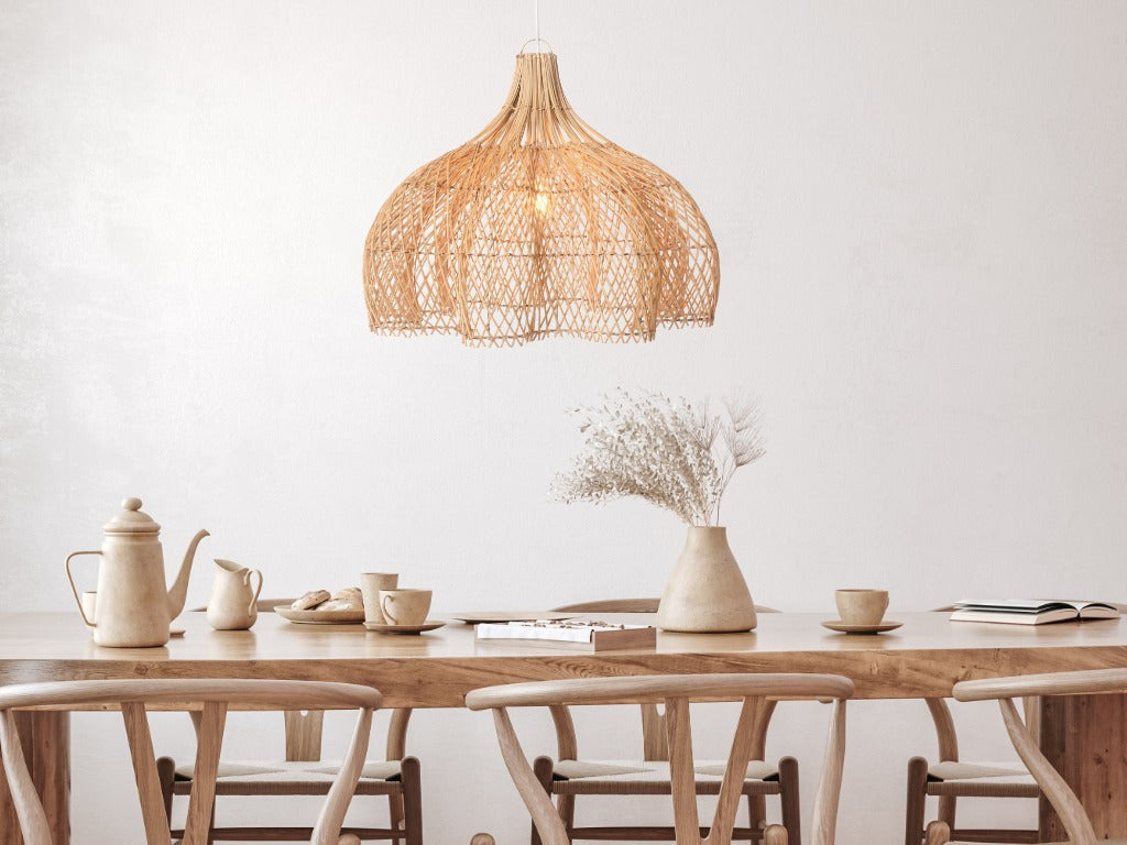 High Quality Rattan Pendant Ceiling Light Fixtures for Living, dining, bedroom, entryway, and kitchen. 