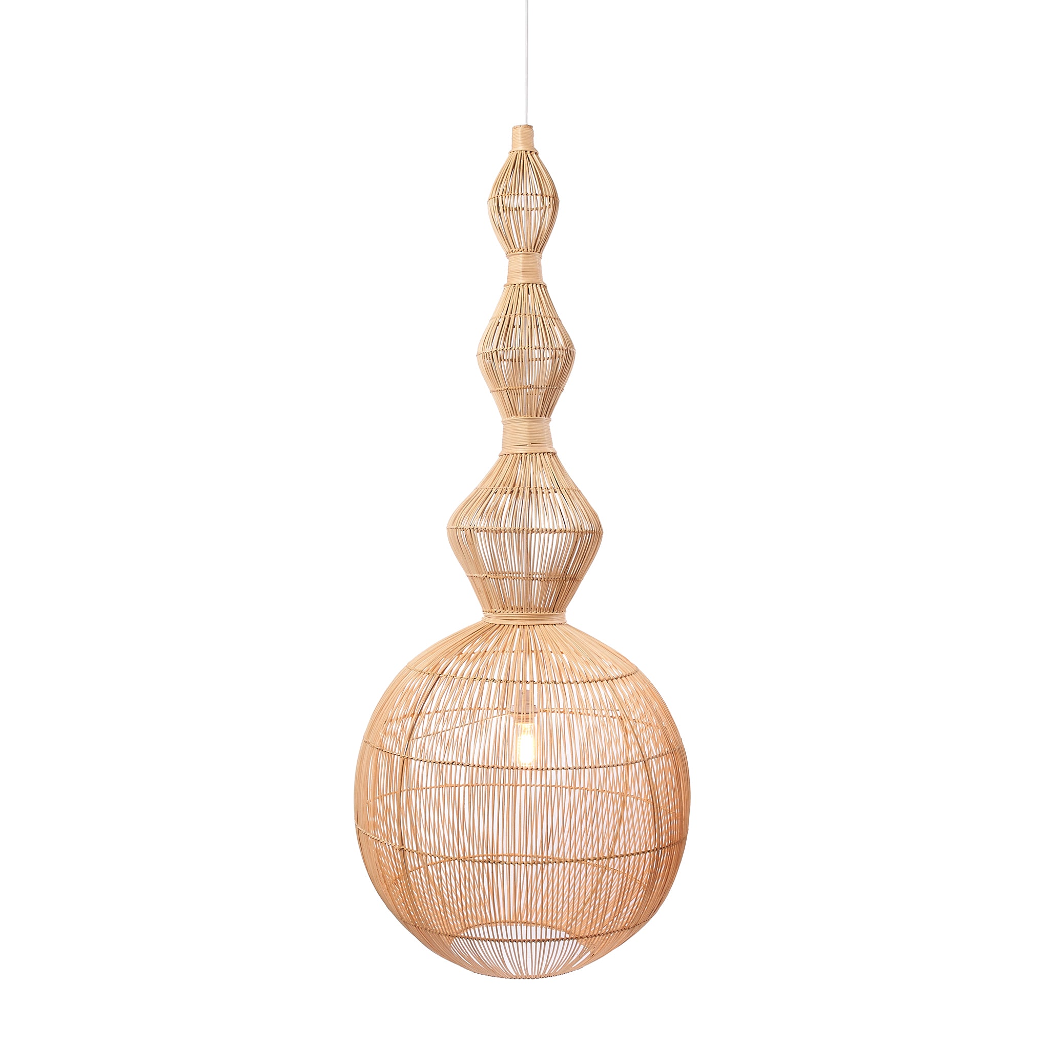 big rattan pendant ceiling light