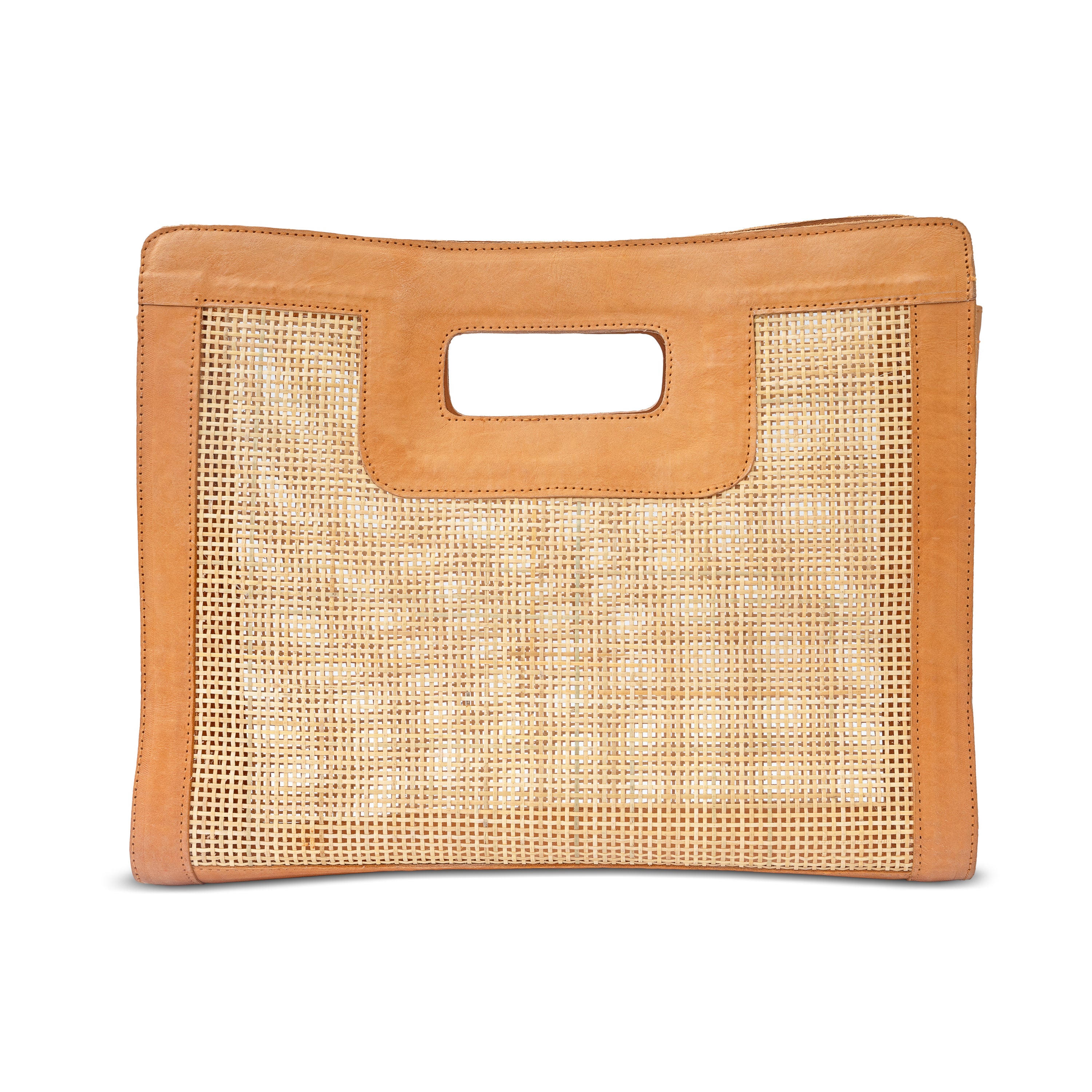 Cannes Rattan Top Handle Bag