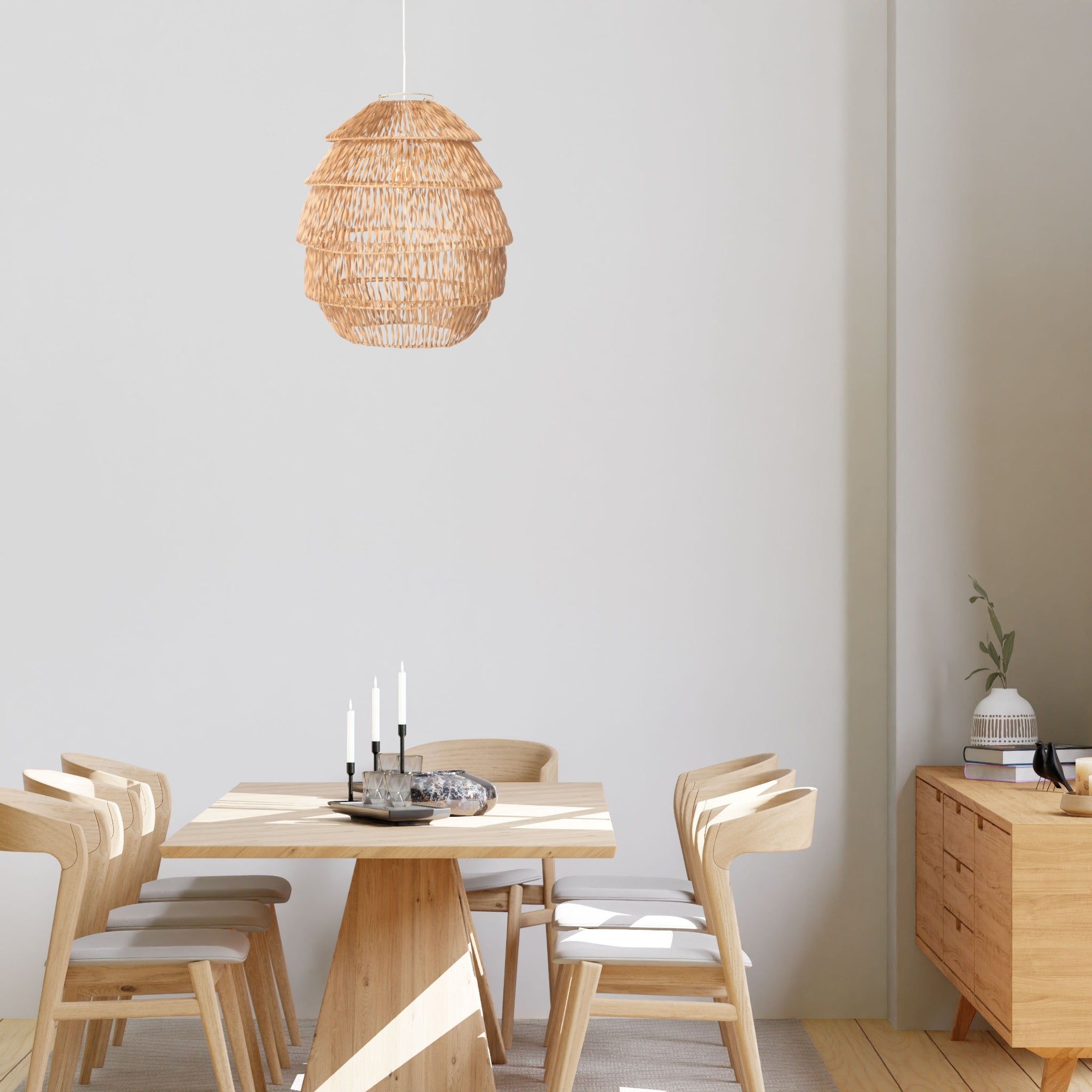 Radiance Organic Natural Rattan Hanging Ceiling