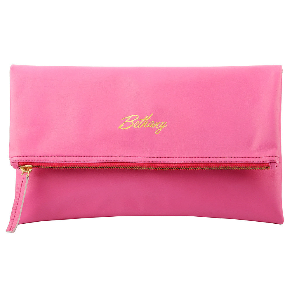 Monogram Clutch; Monogrammed Clutch Bag; Monogrammed Handbag; Monogrammed leather goods; Personalized handbag; Bridal Clutch; Name Clutch; Name Bag; Pink Name Clutch; Leather personalized handbag; Leather monogrammed clutch